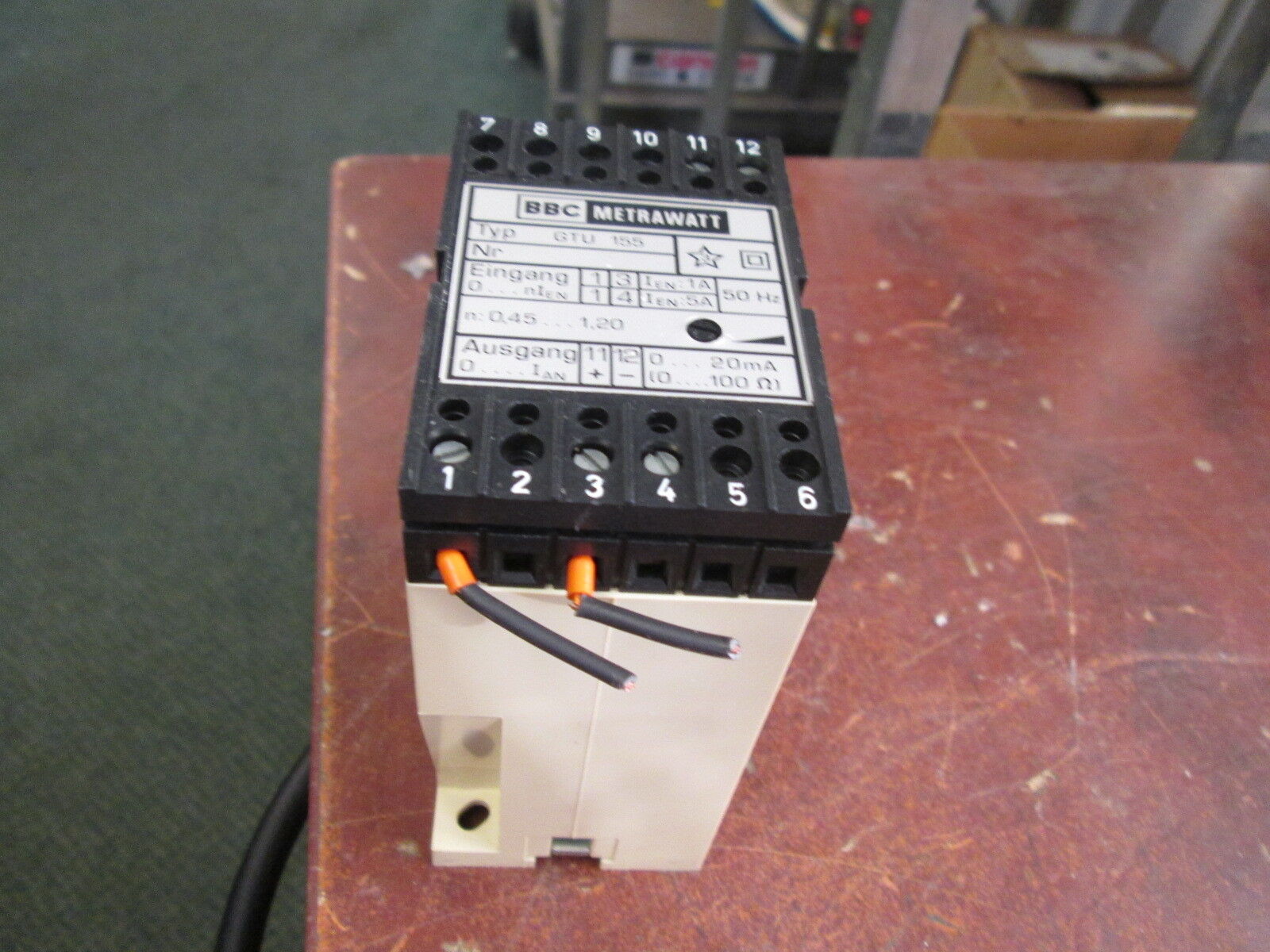 BBC Metrawatt Converter Relay GTU 155 0-20mA Used