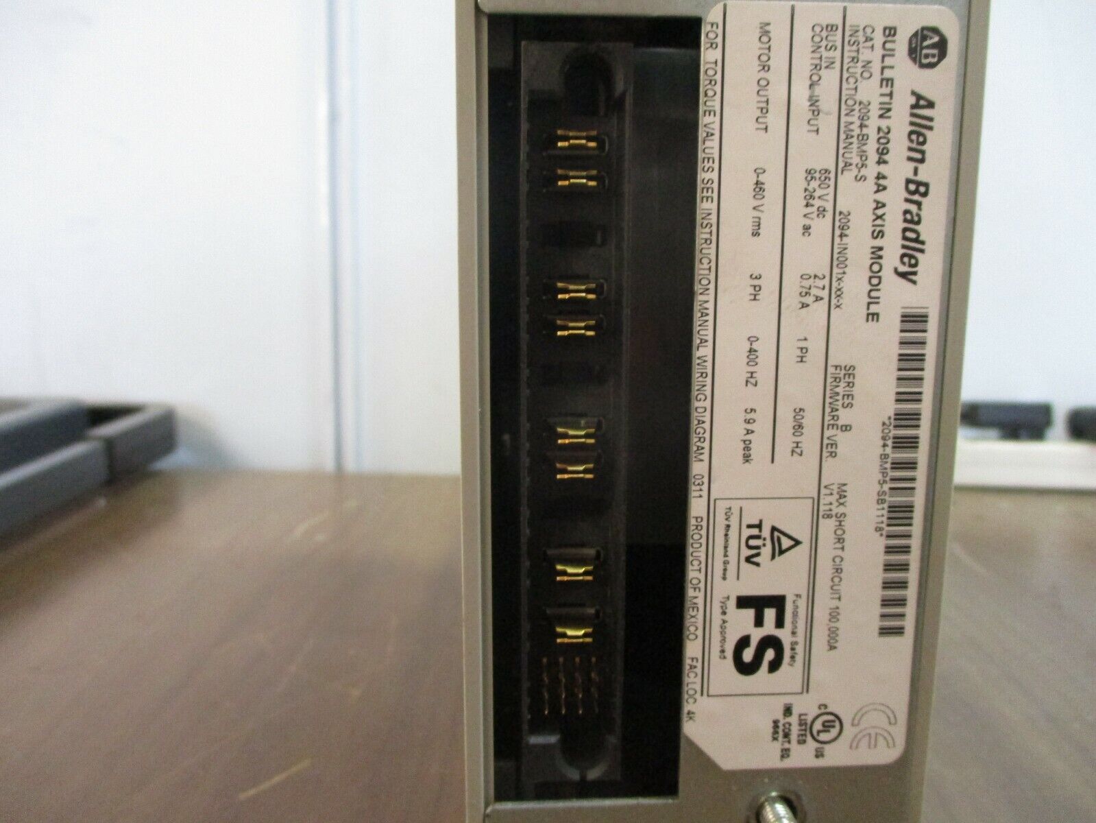 Allen-Bradley Kinetix 6000 GuardMotion Servo Drive 2094-BMP5-S Ser. B F/W:V1.118