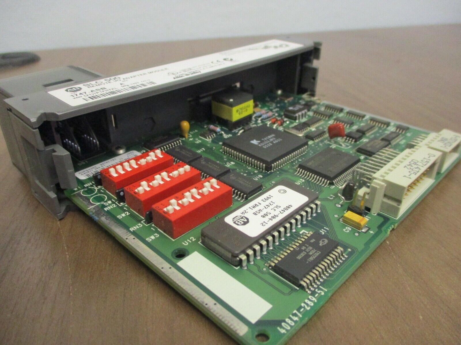 Allen-Bradley SLC 500 Analog Input Module 1747-ASB Ser. A Missing Terminal Cover