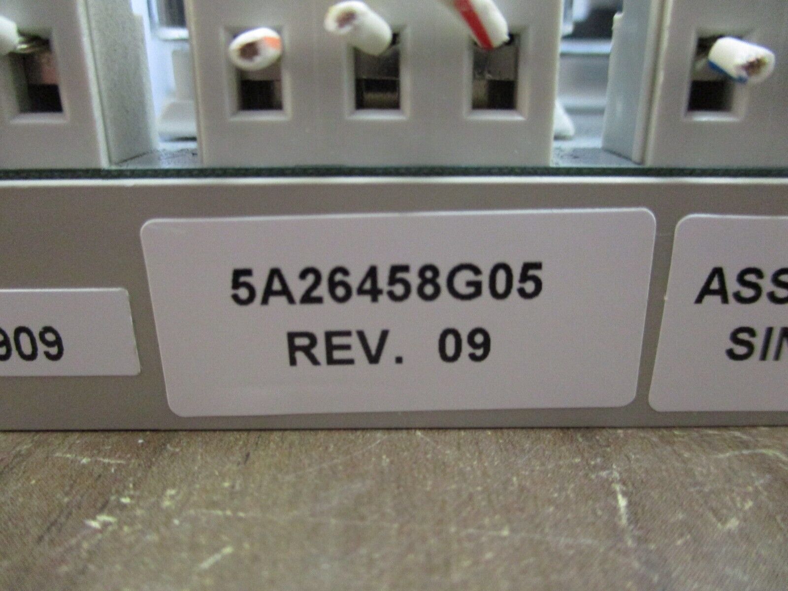Tyco/Emerson Ovation Relay Assembly 5A26458G05 Rev. 09 Used