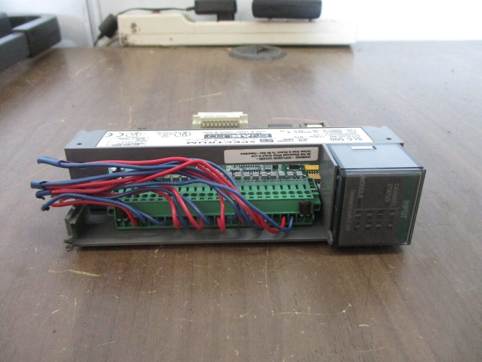 Spectrum Controls SLC 500 Thermocouple / MV Input Module 1746sc-NT8 Ser. B Used