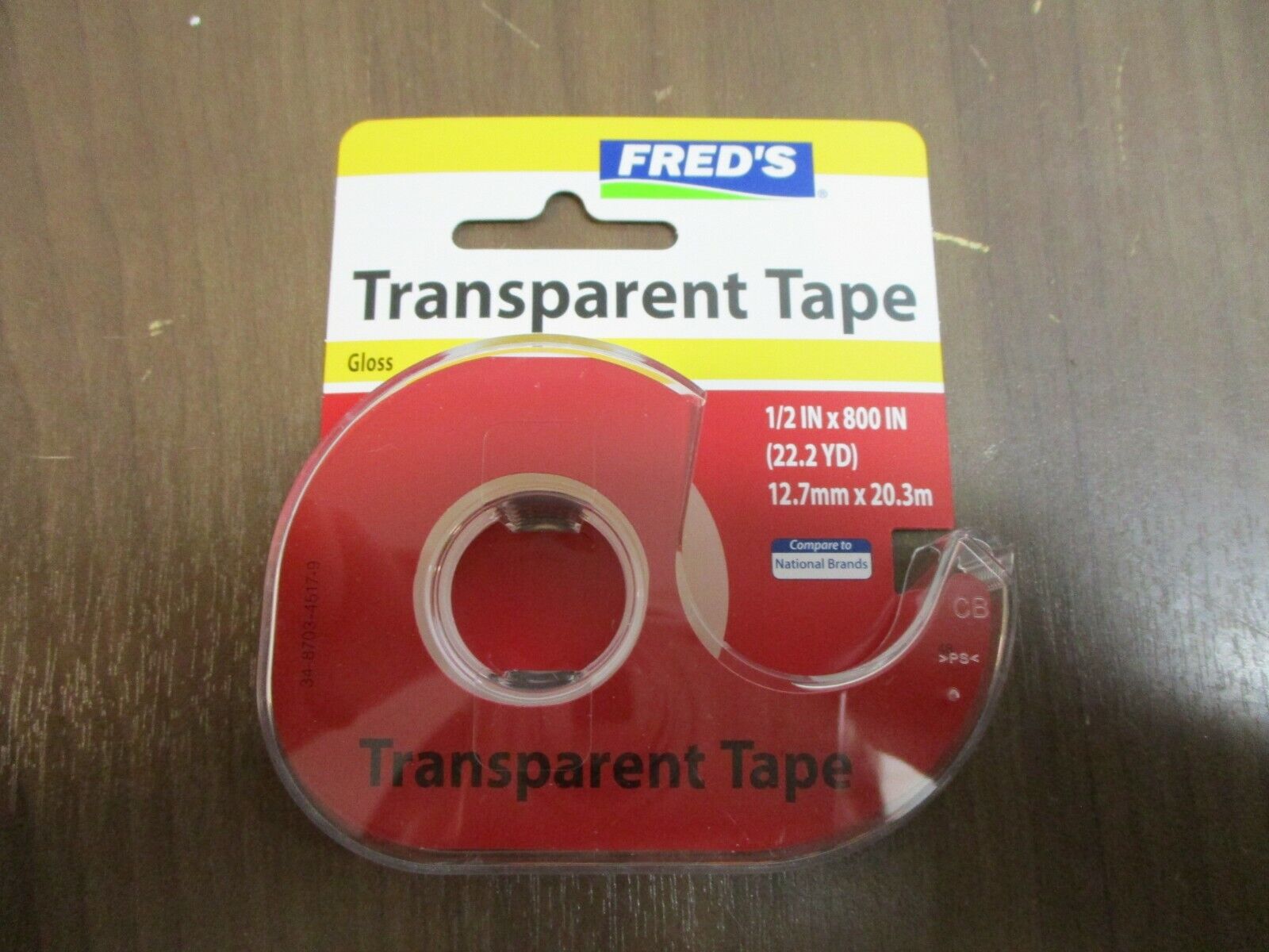 Fred's Transparent Tape 3800-FD Width: 1/2" Length: 800" *Box of 12* New Surplus