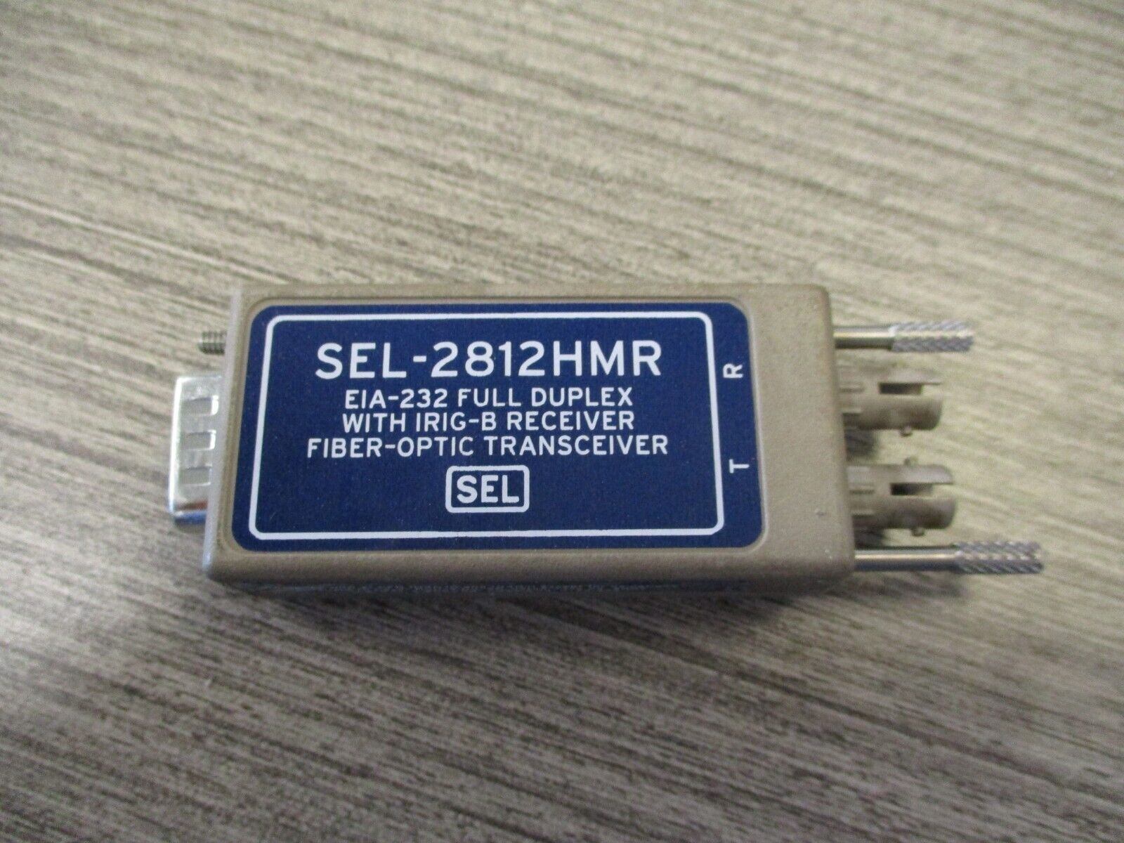 SEL EIA-232 Fiber-Optic Transceiver SEL-2812HMR Full Duplex w/ IRIG-B Receiver