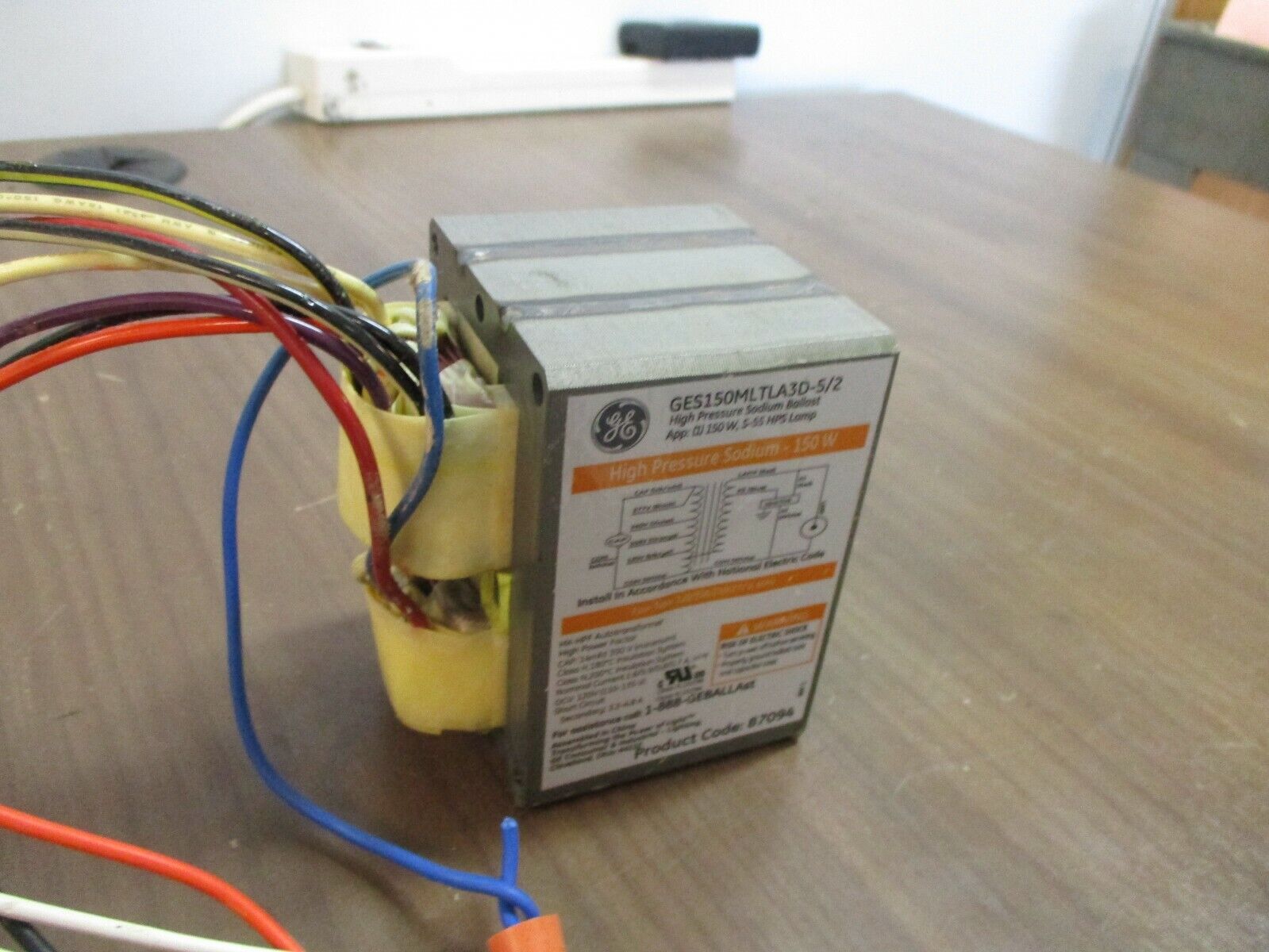 GE High Pressure Sodium Ballast GES150MLTLA3D-5/2 150W 120/208/240/277V 60Hz