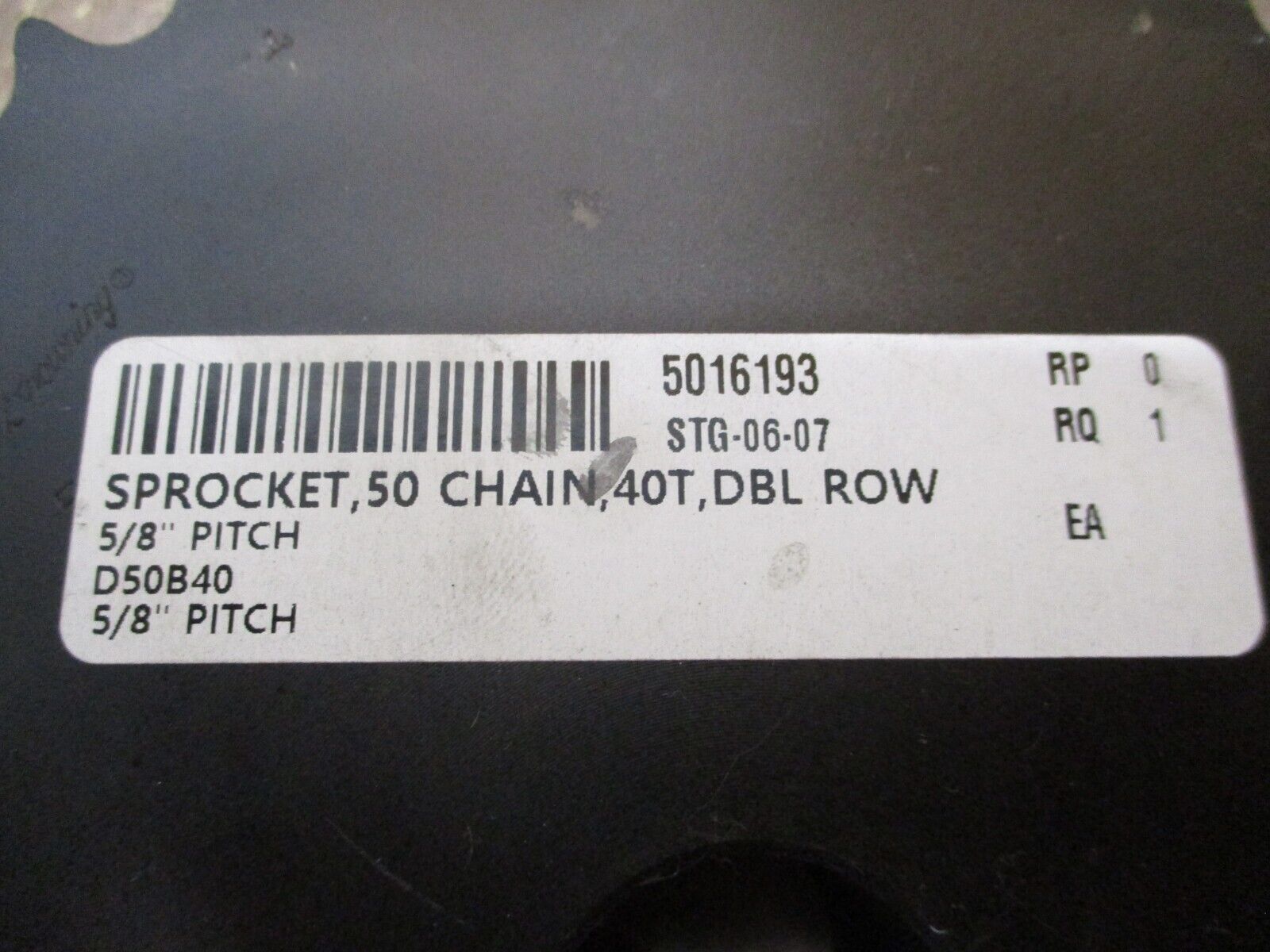 Misc. Brand Double Row Sprocket D50B40 40 Tooth Used