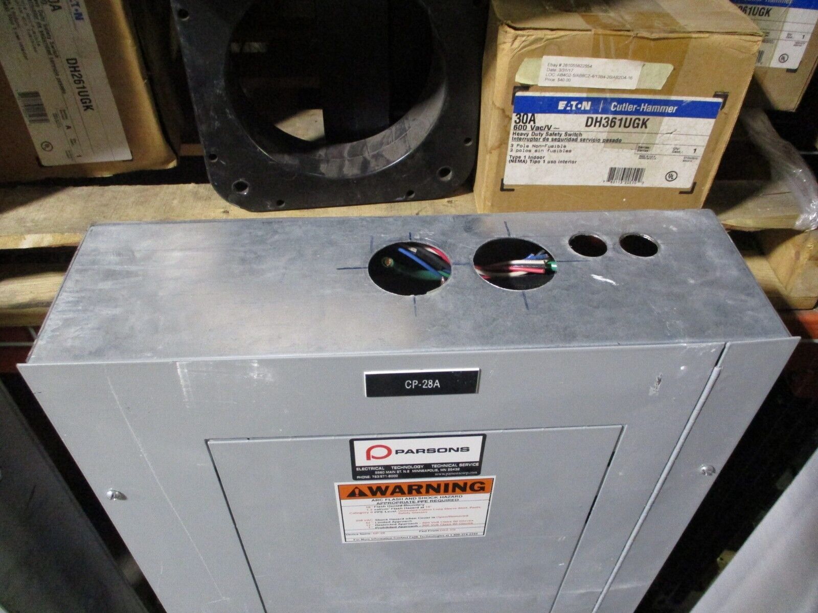 GE Main Breaker Circuit Breaker Panel AQU3422RCX 225A Max, 225A Main 208/120V