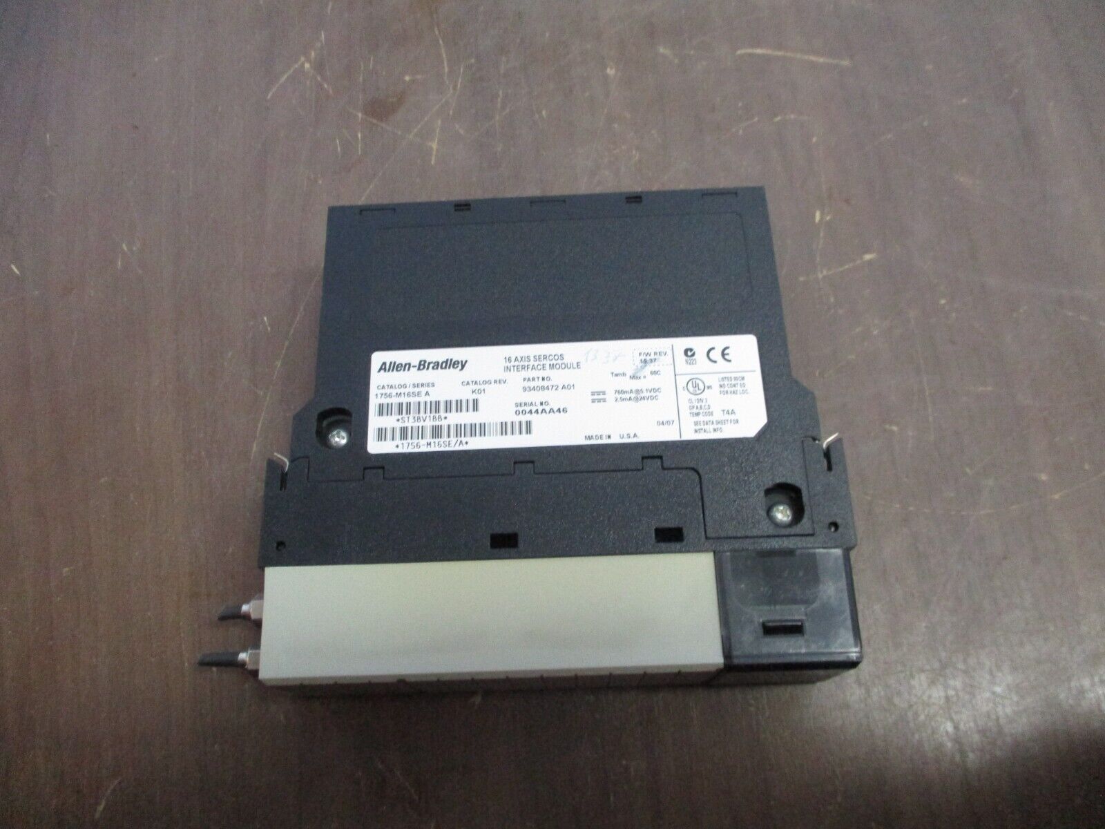 Allen-Bradley 16-Axis Sercos Interface Module 1756-M16SE Ser, A Rev. K01 Used