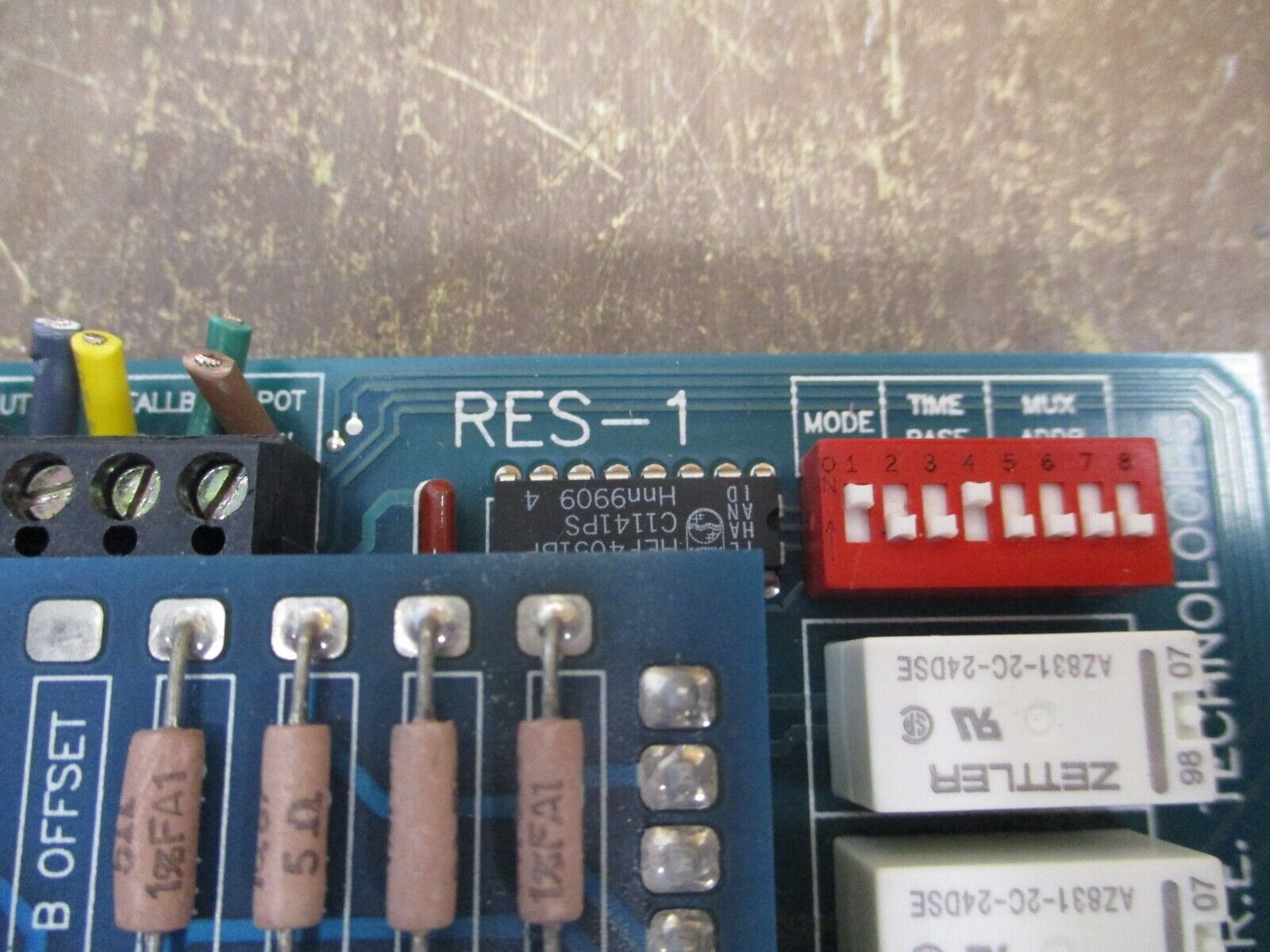 R.E. Technologies Control Board RES-1 Rev. 1.2 Used