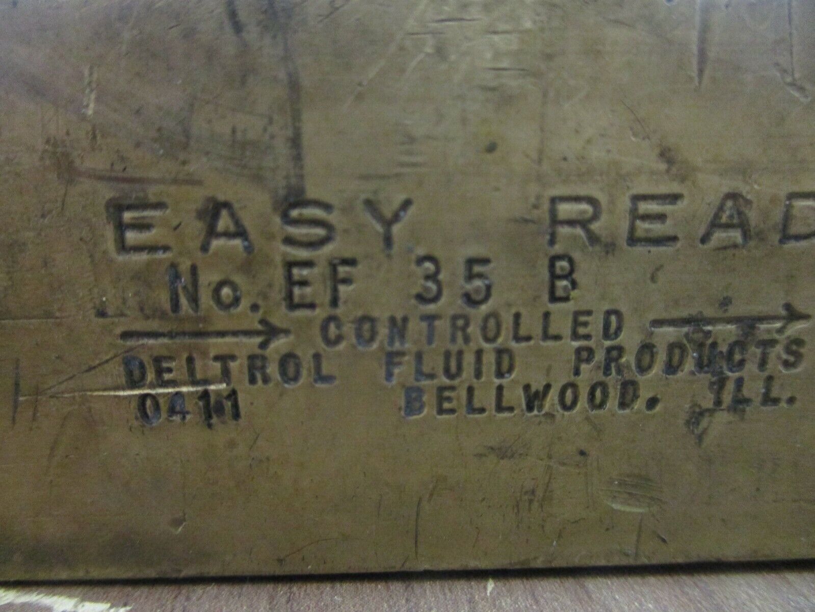 Deltrol Easy Read Flow Control Valve EF 35 B Used