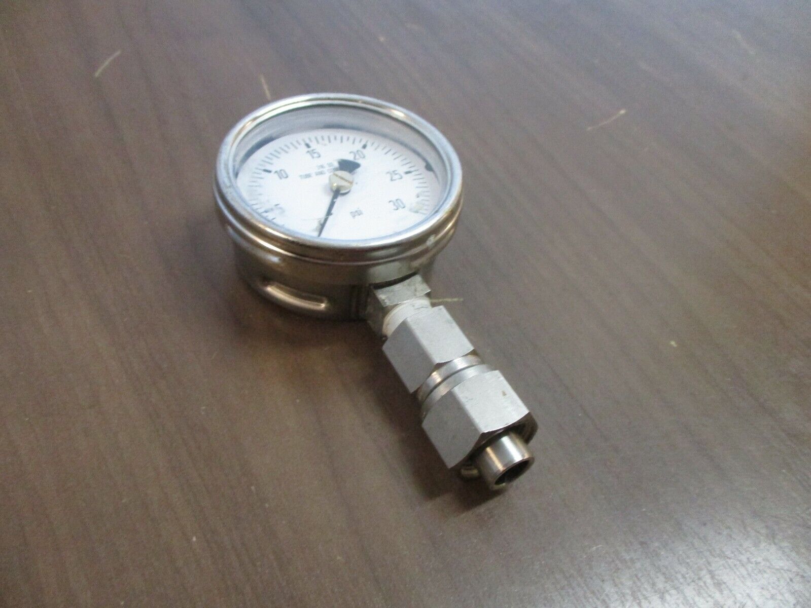 Wika Stainless Steel Pressure Gauge Range: 0-30PSI Used