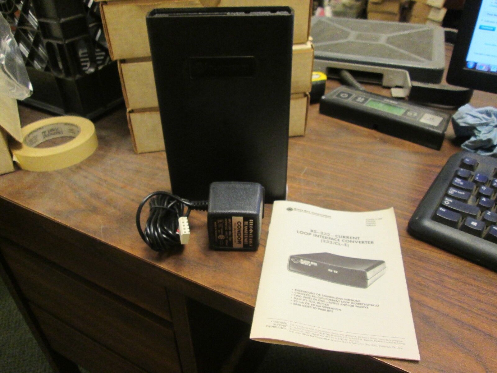 Black Box RS-232 Current Loop Interface Converter CL050 9600 bps New Surplus