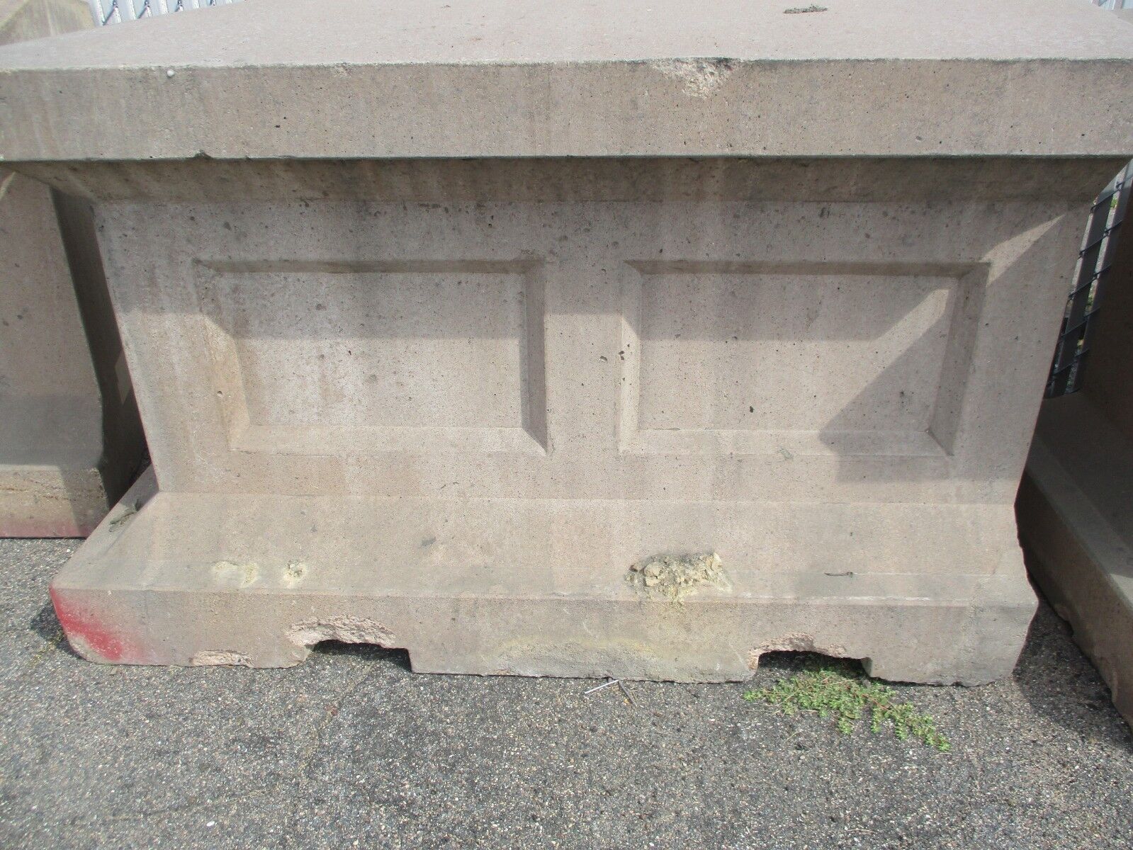 Petersen Decorative Concrete Security Barriers 4.5' Long 30" Wide 34" Tall Used