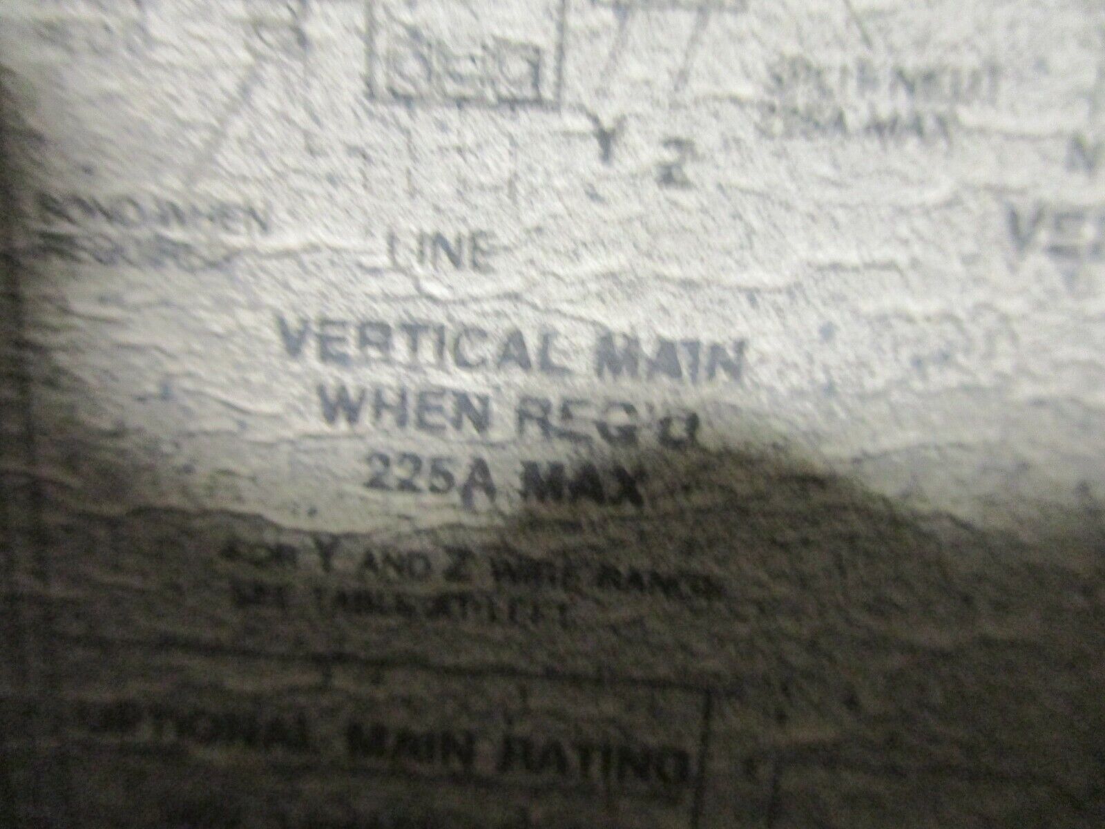 GE Main Breaker Circuit Breaker Panel 225A Max 208Y/120 Used