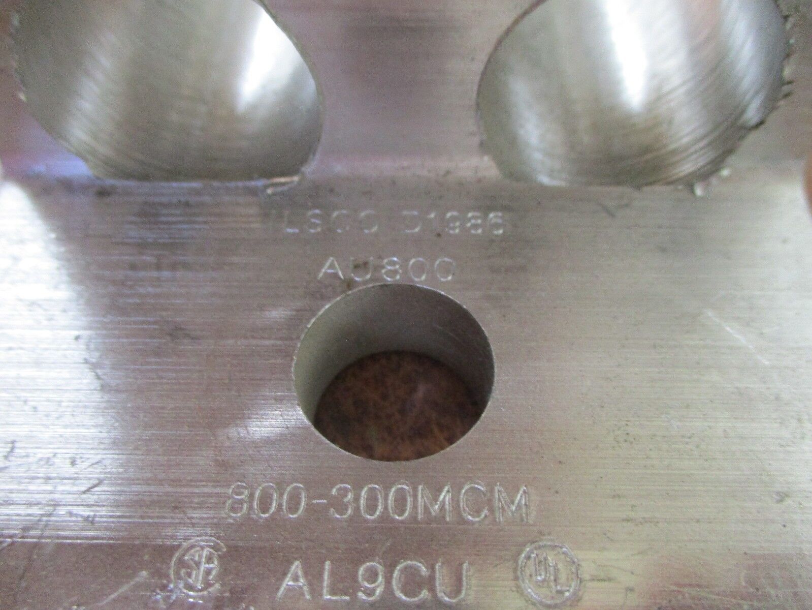 Misc. Brand Mechanical Lug AU800 2 Pole 800-300MCM *Lot of 3* Used