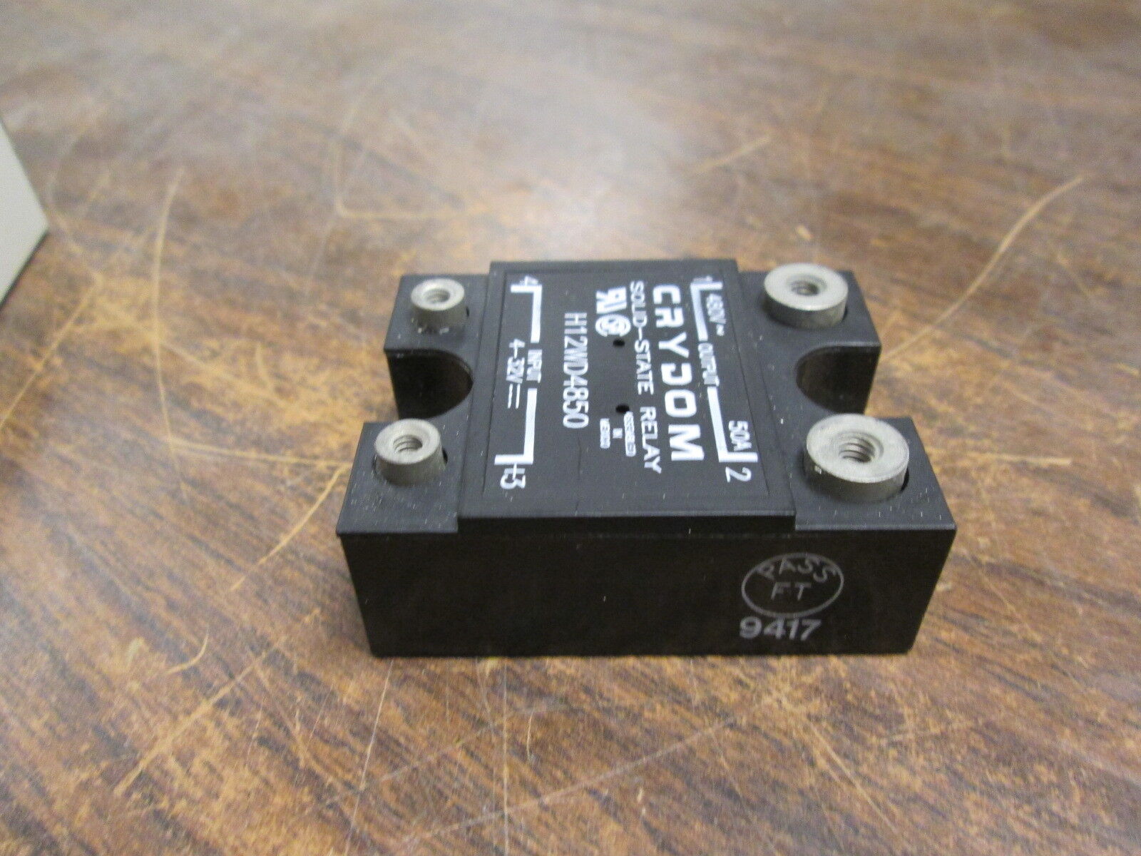 Crydom Solid State Relay H12WD4850 Input: 4-32VDC Output: 480VAC 50A New Surplus