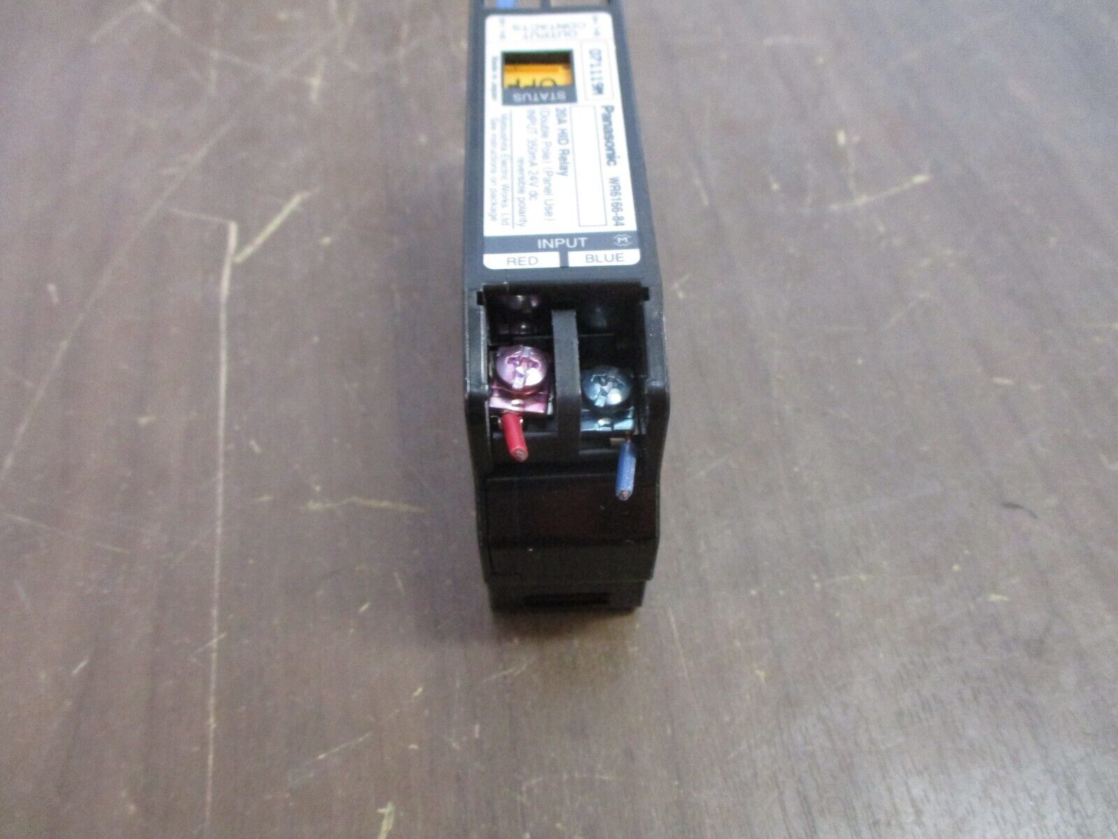 Panasonic HID Relay WR6166-84 20A Double Pole Panel Use Input: 350mA 24VDC Used