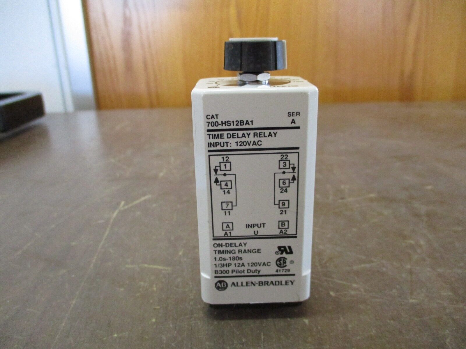 Allen-Bradley Time Delay Relay 700-HS12BA1 Ser. A 120VAC Range: 1.0-180s Used