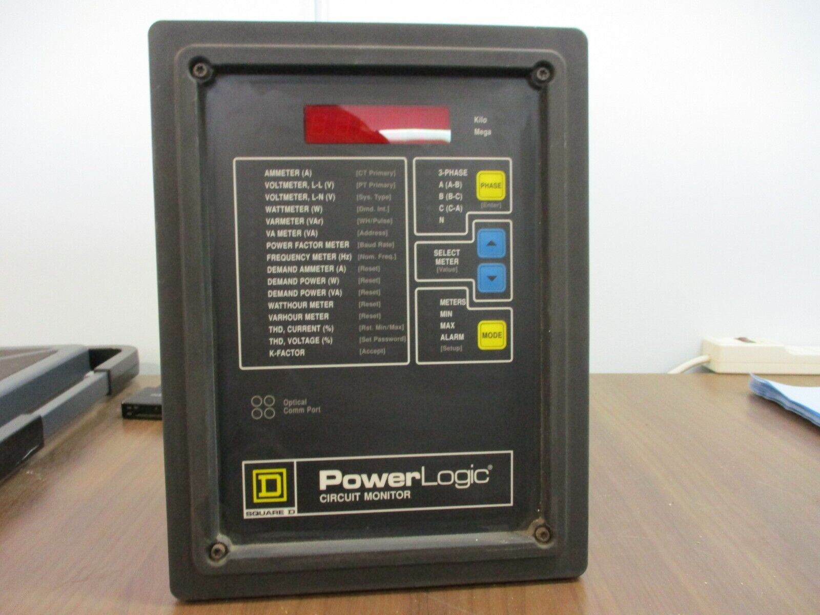 Square D PowerLogic Circuit Monitor w/Ride-Thru Module 3020 CM-2350 100-264VAC