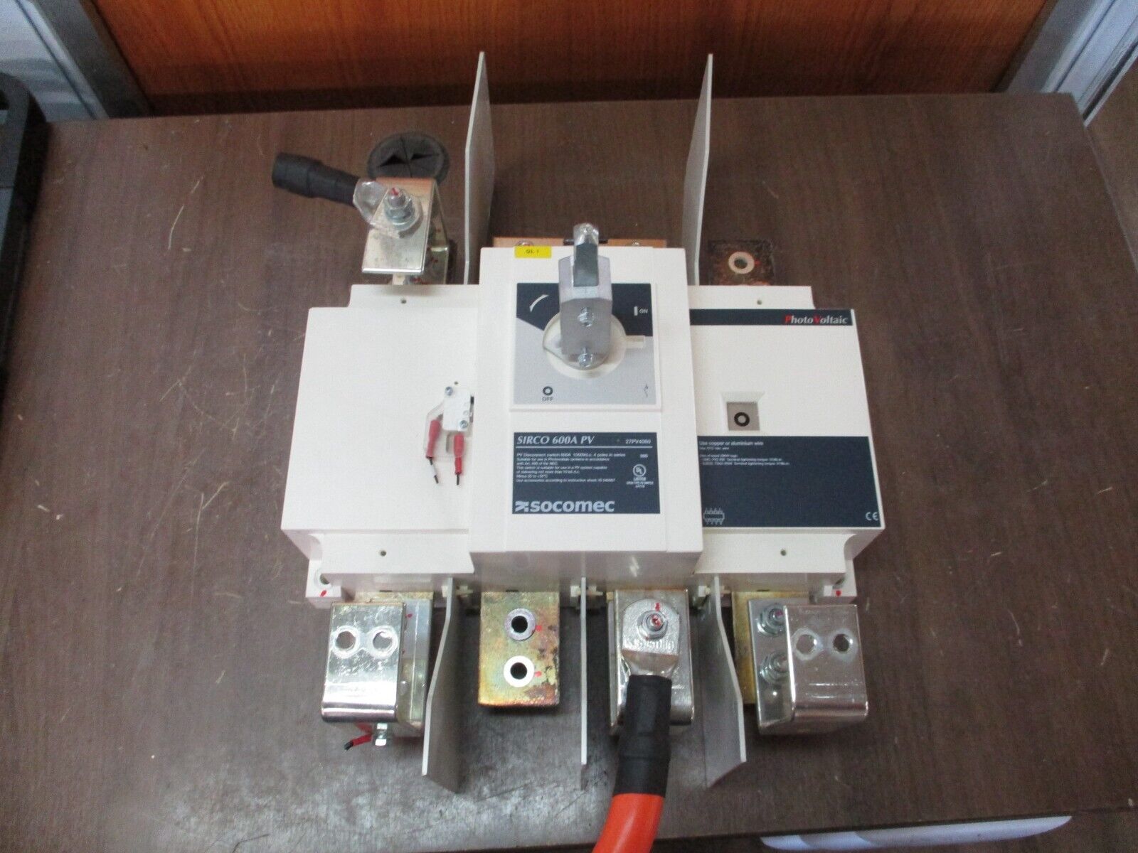 Socomec Sirco DC PV Disconnect Switch 27PV4060 600A 1000V *No Handle* Used