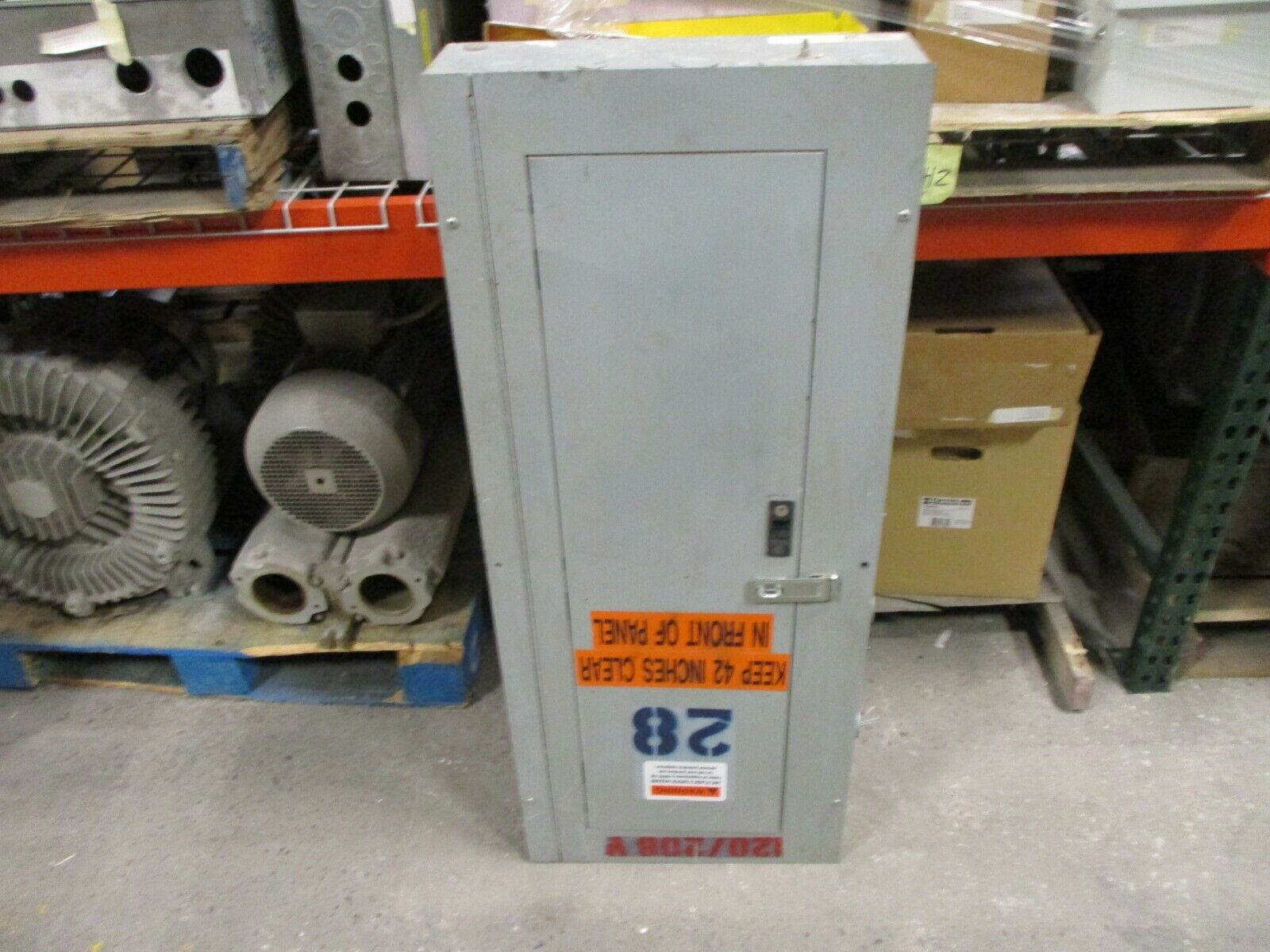 GE Main Breaker Circuit Breaker Panel 225A Max 208Y/120 Used