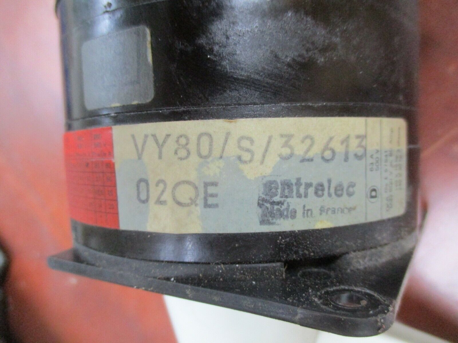 Entrelec Type I-80 Rotary Switch VY80/S/32613 80A 600V *Broken Mount* Used