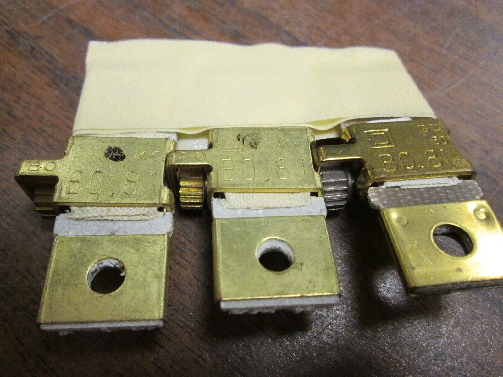 Square D Overload Relay Thermal Unit B0.81 Lot of 3 Used