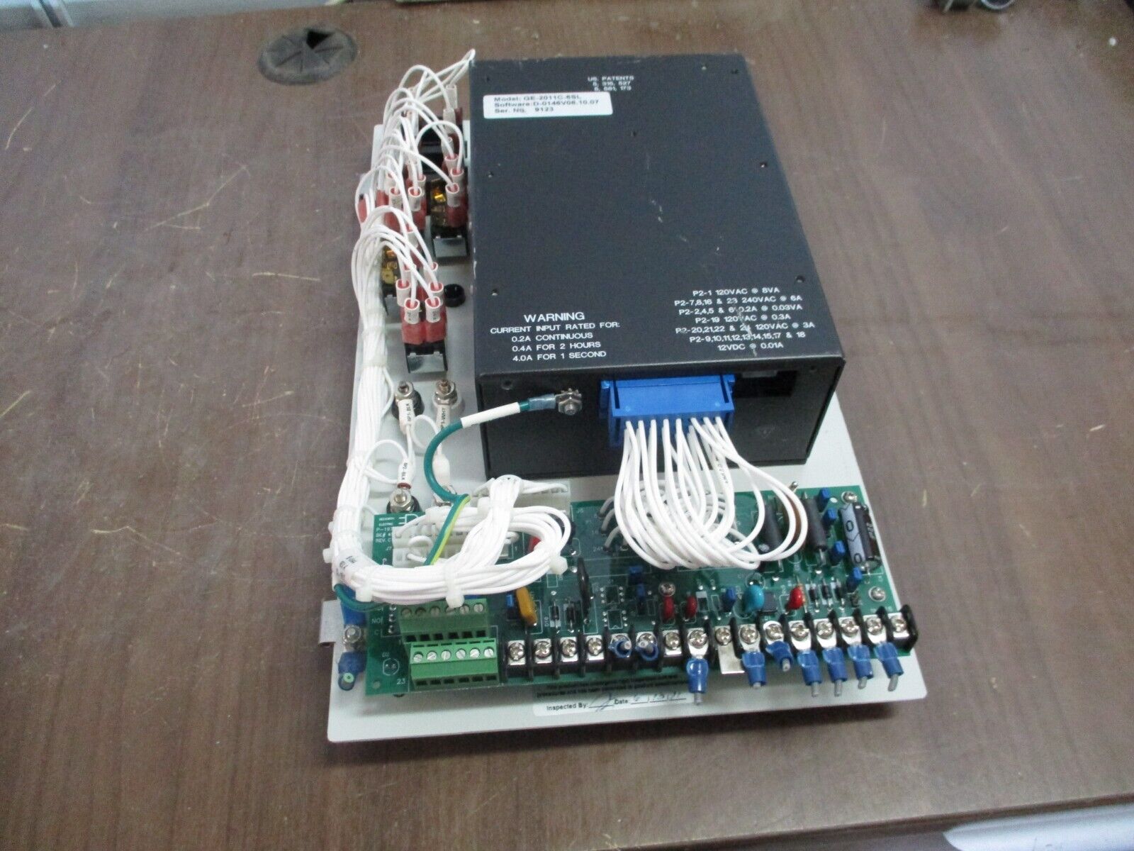 GE GE-2011 Voltage Regulator Control GE-2011C-6SL S/W: D-0146V08.10.07 Used