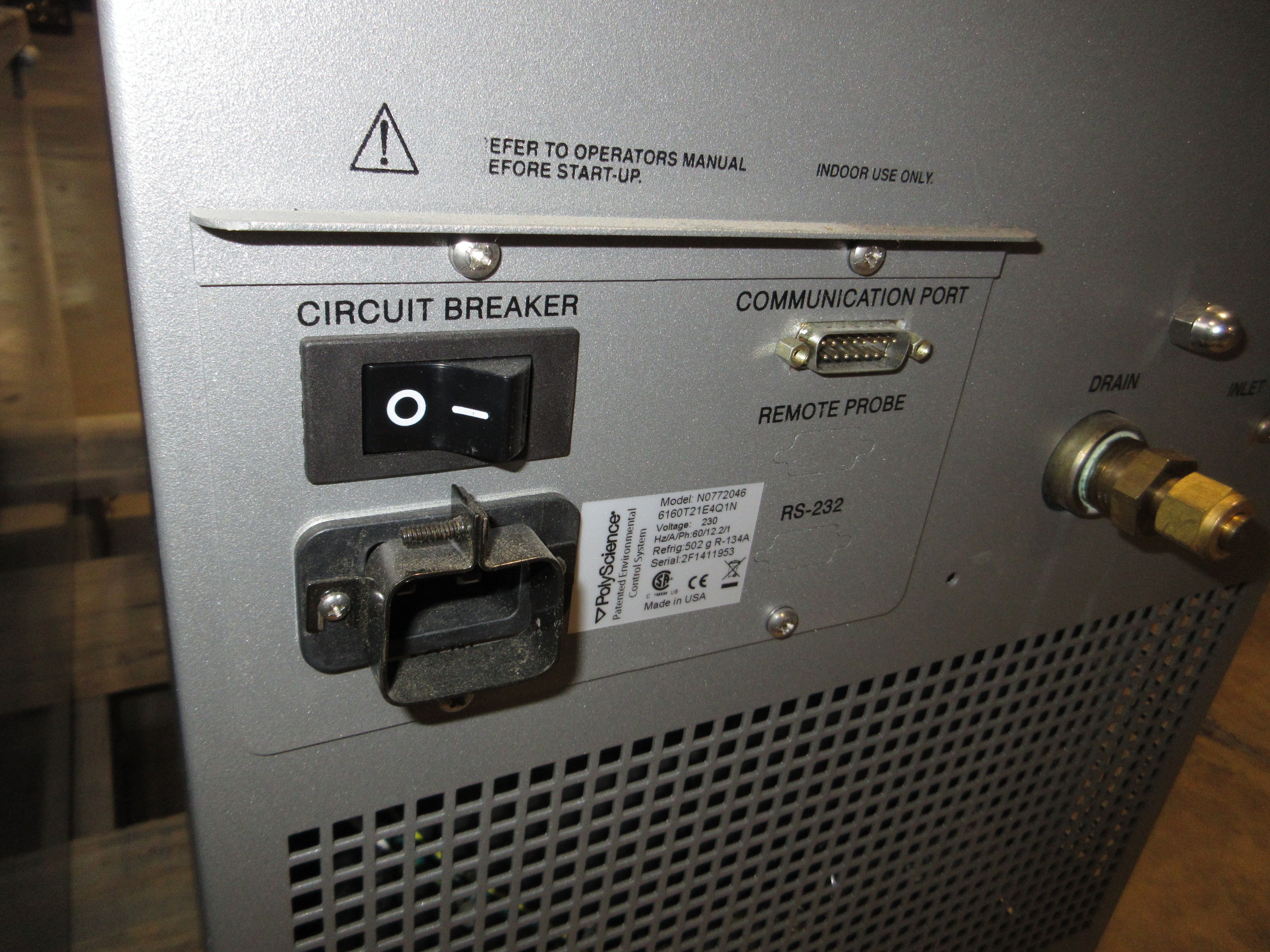 PolyScience Whispercool Refrigerated Chiller N0772046 230V 60Hz 12.2A 1Ph Used