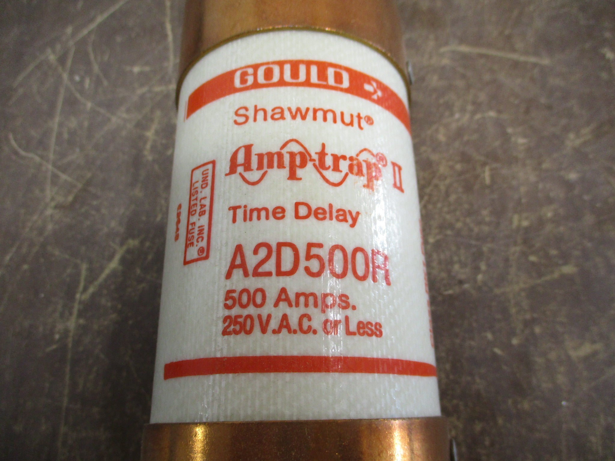 Gould Shawmut Amp-Trap II Fuse A2D500R 500A 250V New Surplus