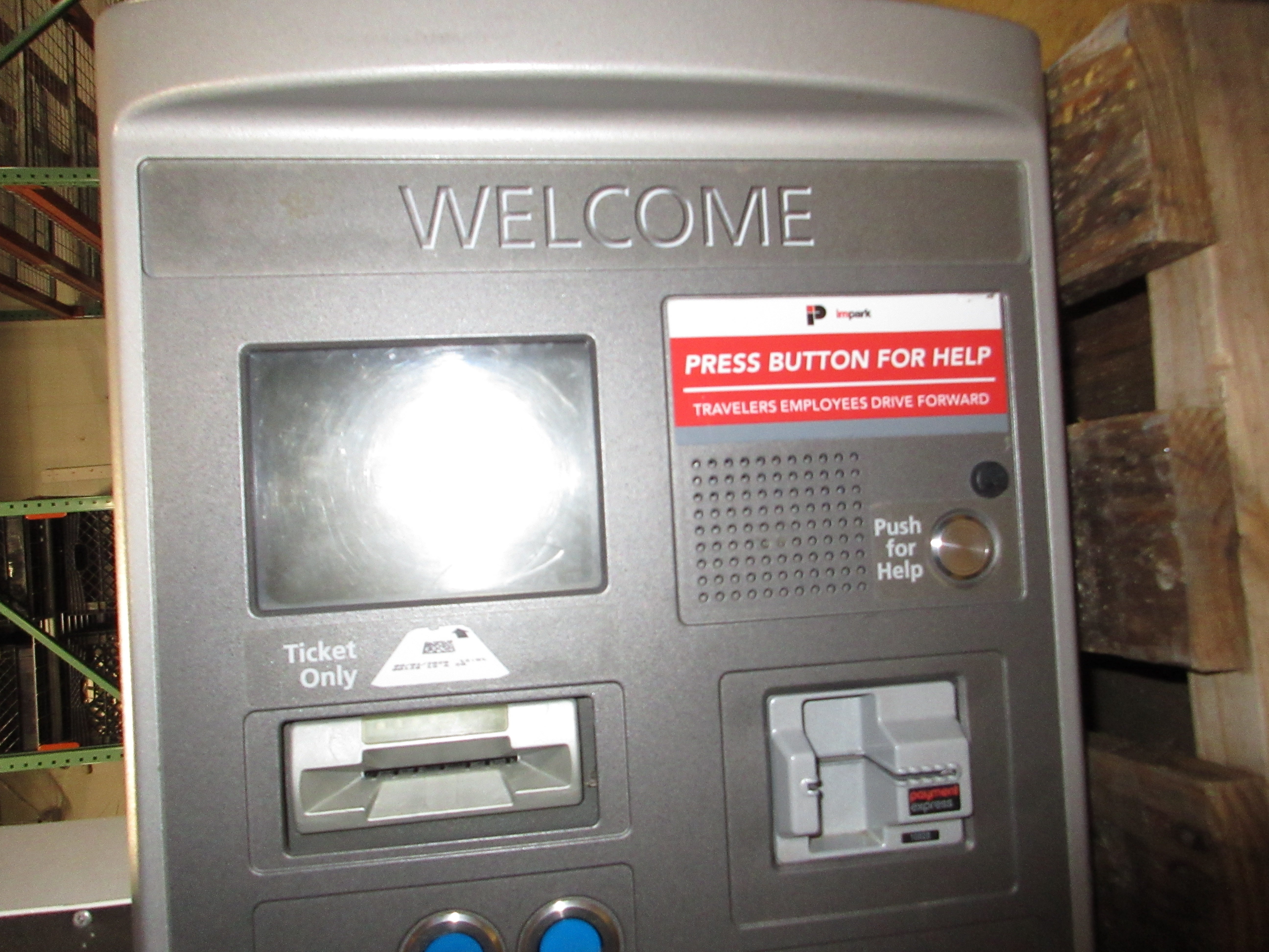 Amano McGann Parking Validation Ticket Dispenser 0-2700/0S1-00P5 120V 10A 60Hz