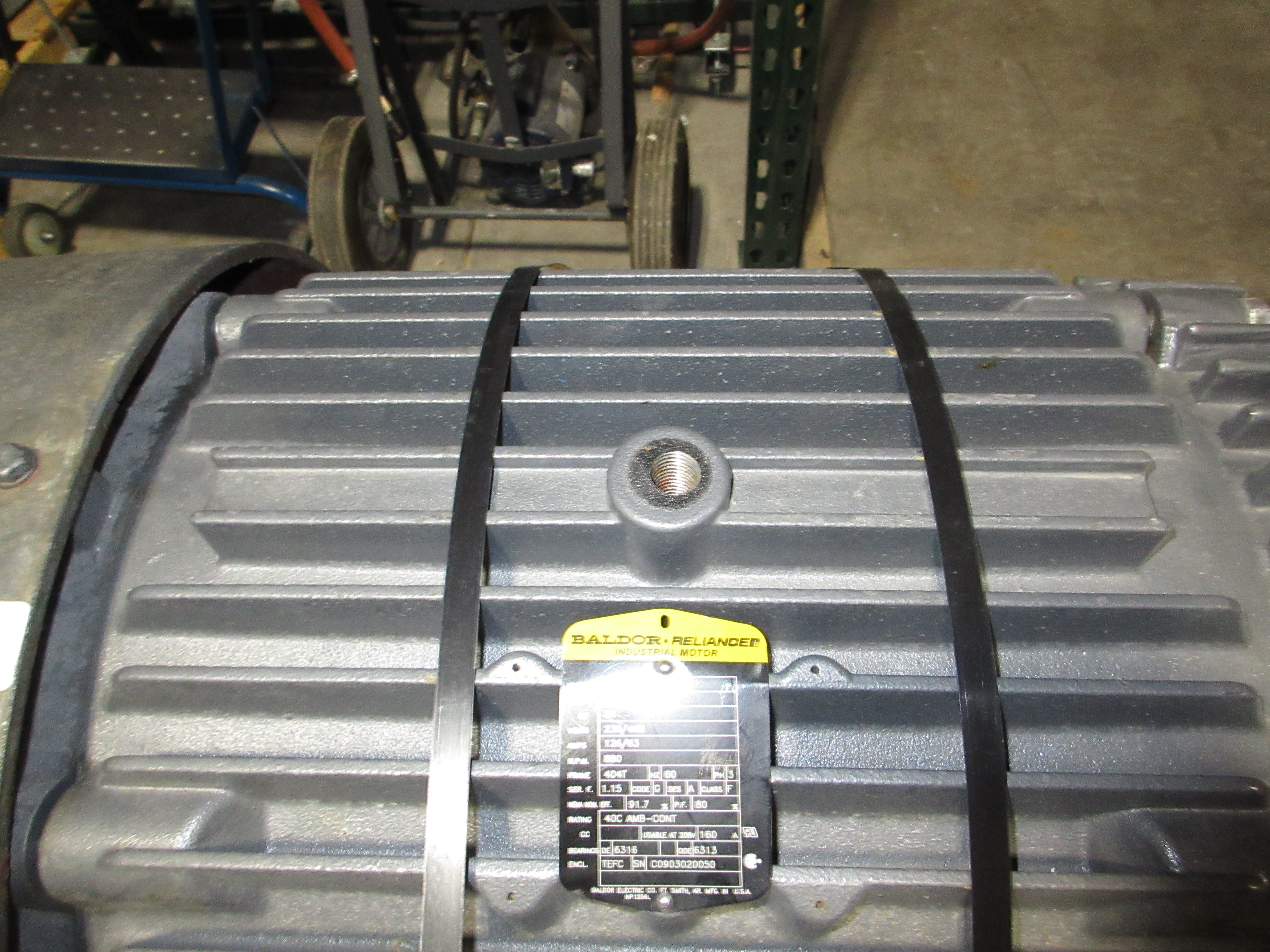 Baldor Motor M4458T 50HP 230/460V 126/63A 900RPM 60Hz 3Ph 404T Frame Used