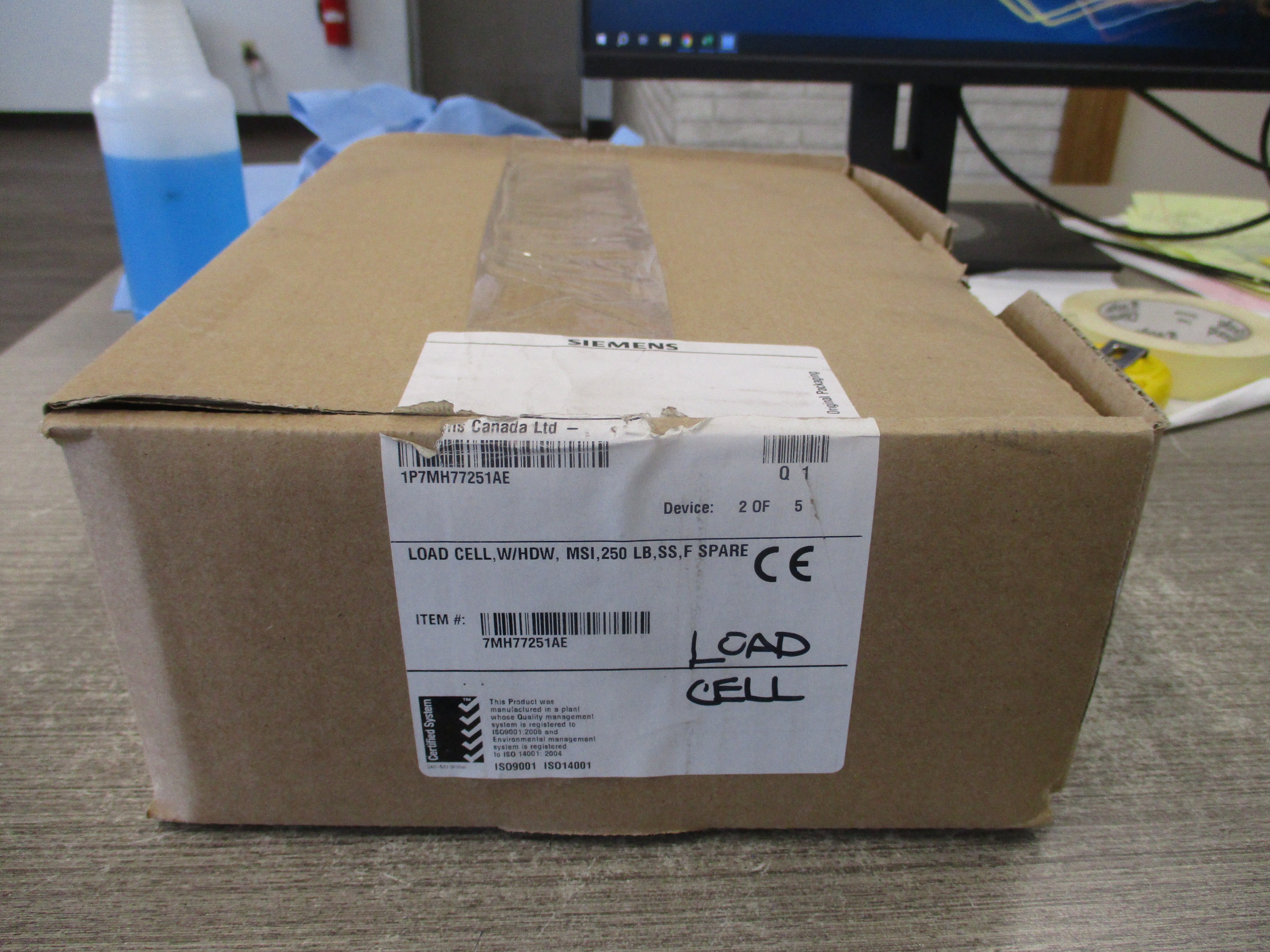 Siemens Load Cell 7MH77251AE W/Hardware New Surplus