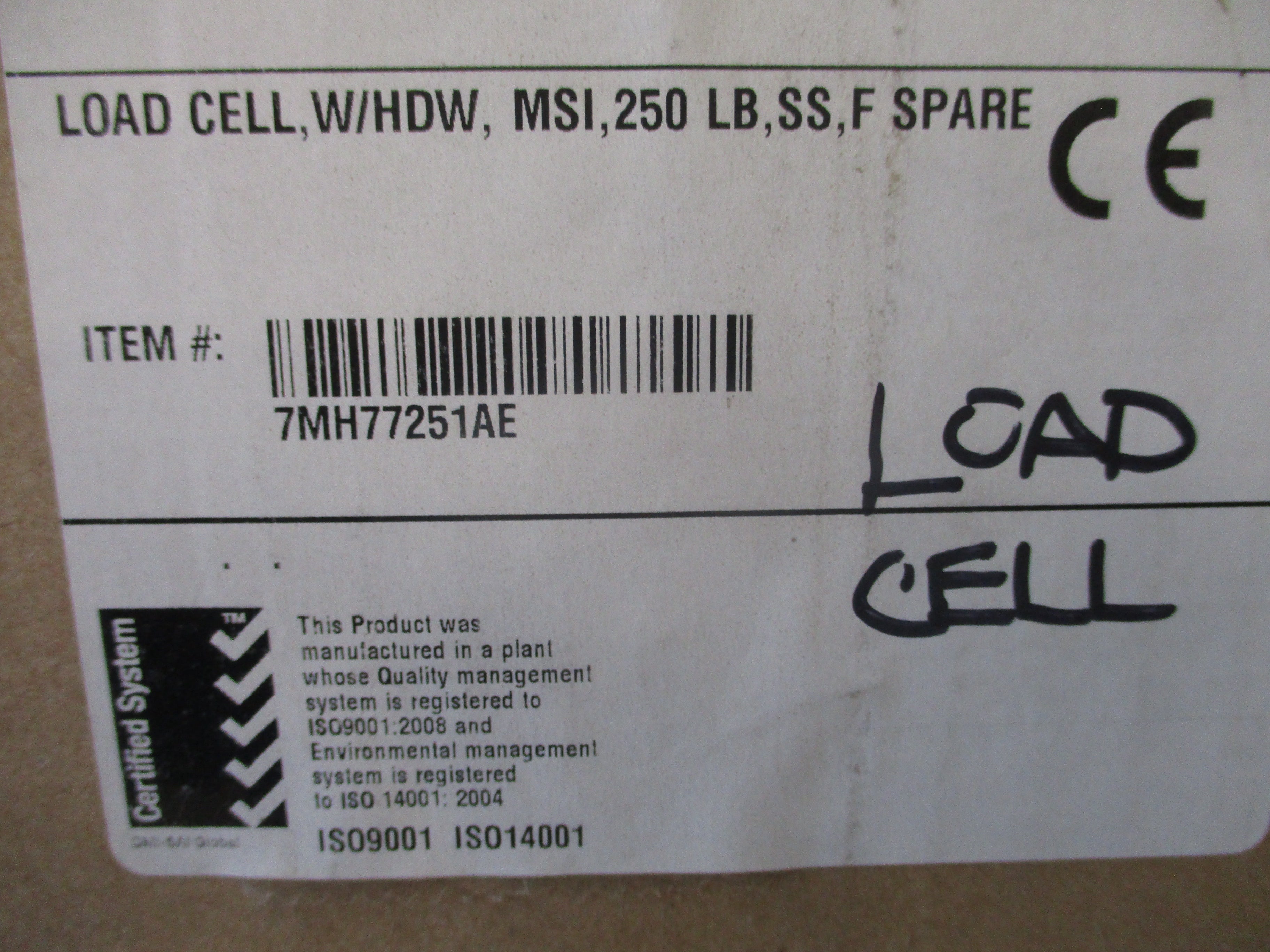 Siemens Load Cell 7MH77251AE W/Hardware New Surplus