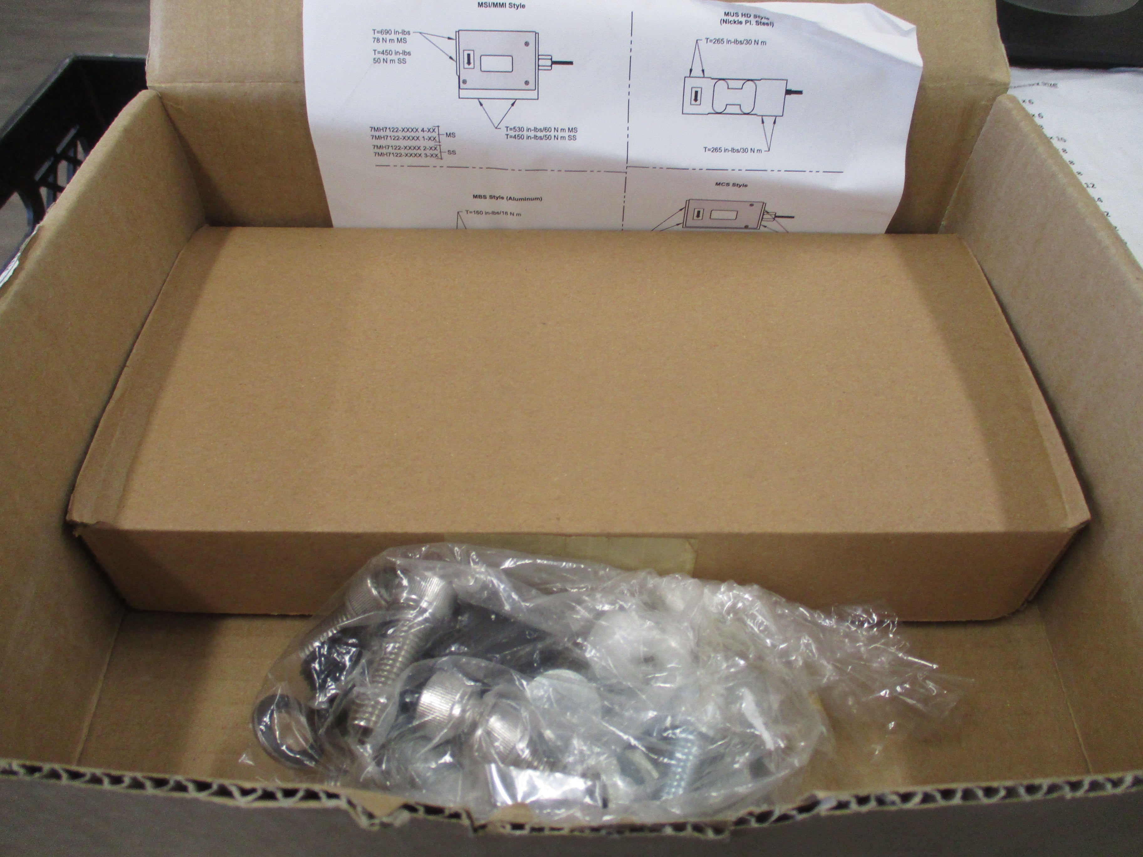 Siemens Load Cell 7MH77251AE W/Hardware New Surplus