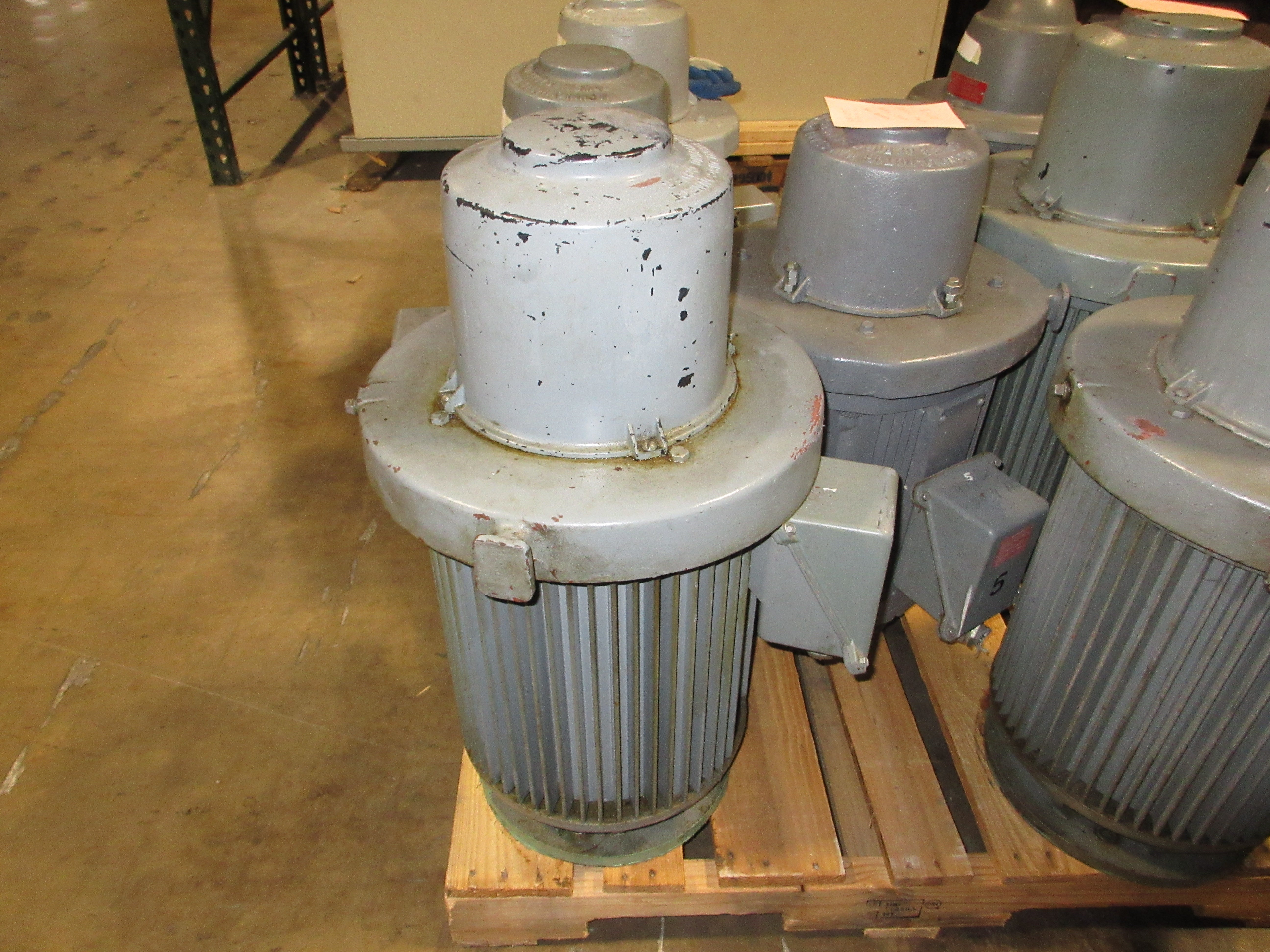 GE Vertical Motor 5K6235XM500B 30HP 1800RPM 230/460V 77/38.5A 3Ph 60Hz Used