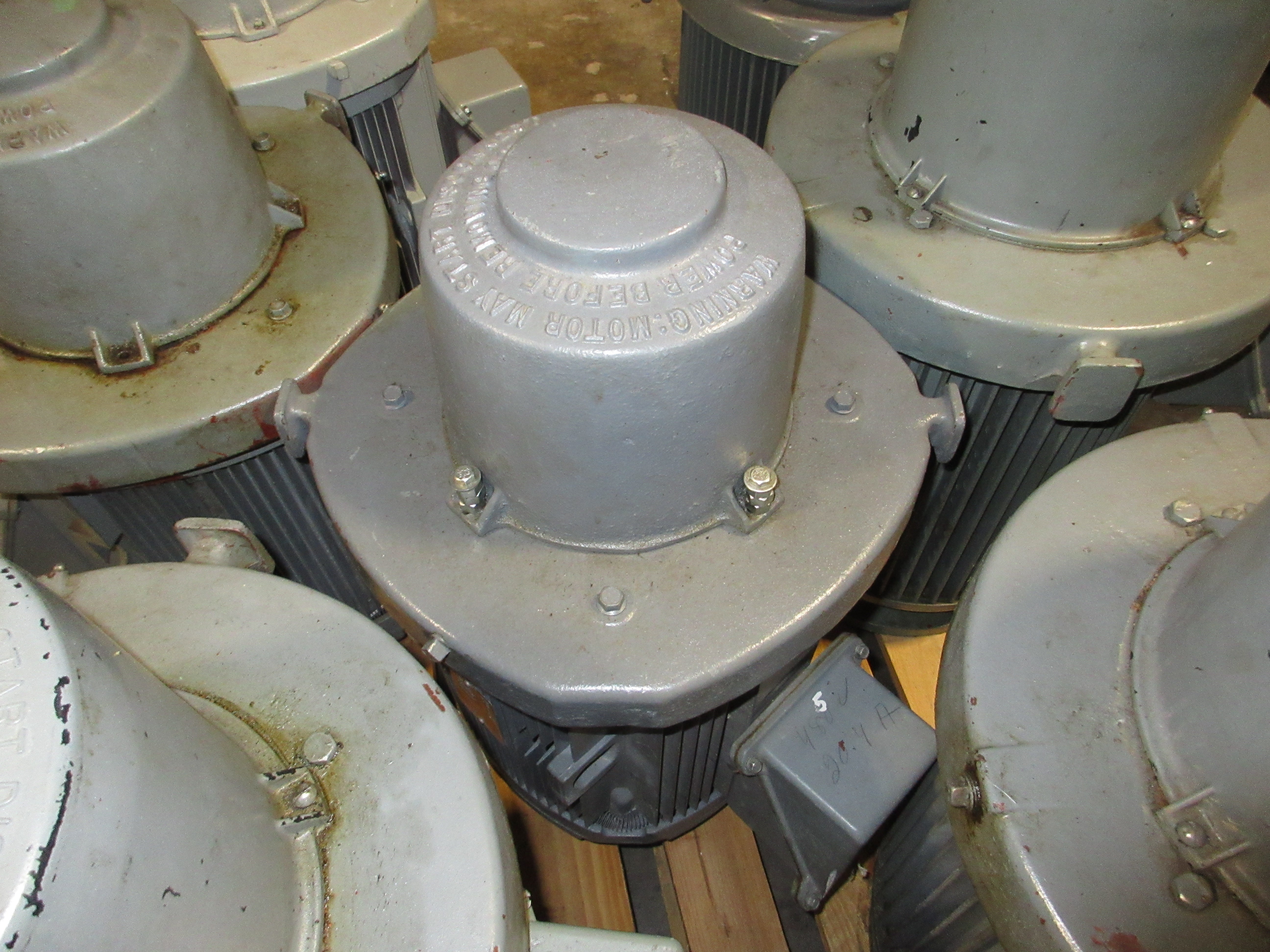 GE Vertical Motor 5K254DP6005 15HP 1800RPM 230/460V 40.8/20.4A 60Hz 3Ph Used