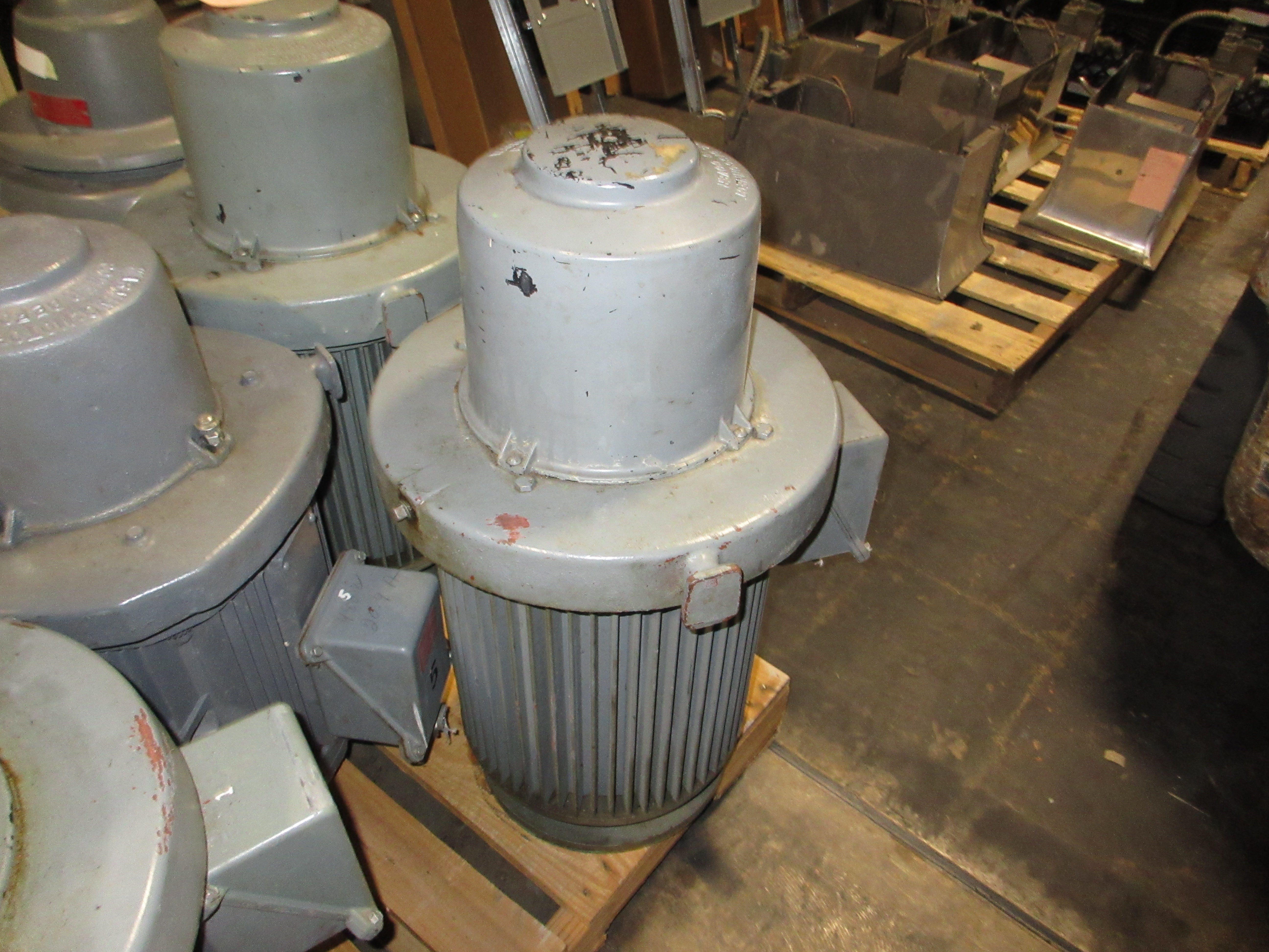 GE Vertical Motor 5K6235XM500B 30HP 1800RPM 230/460V 77/38.5A 3Ph 60Hz Used