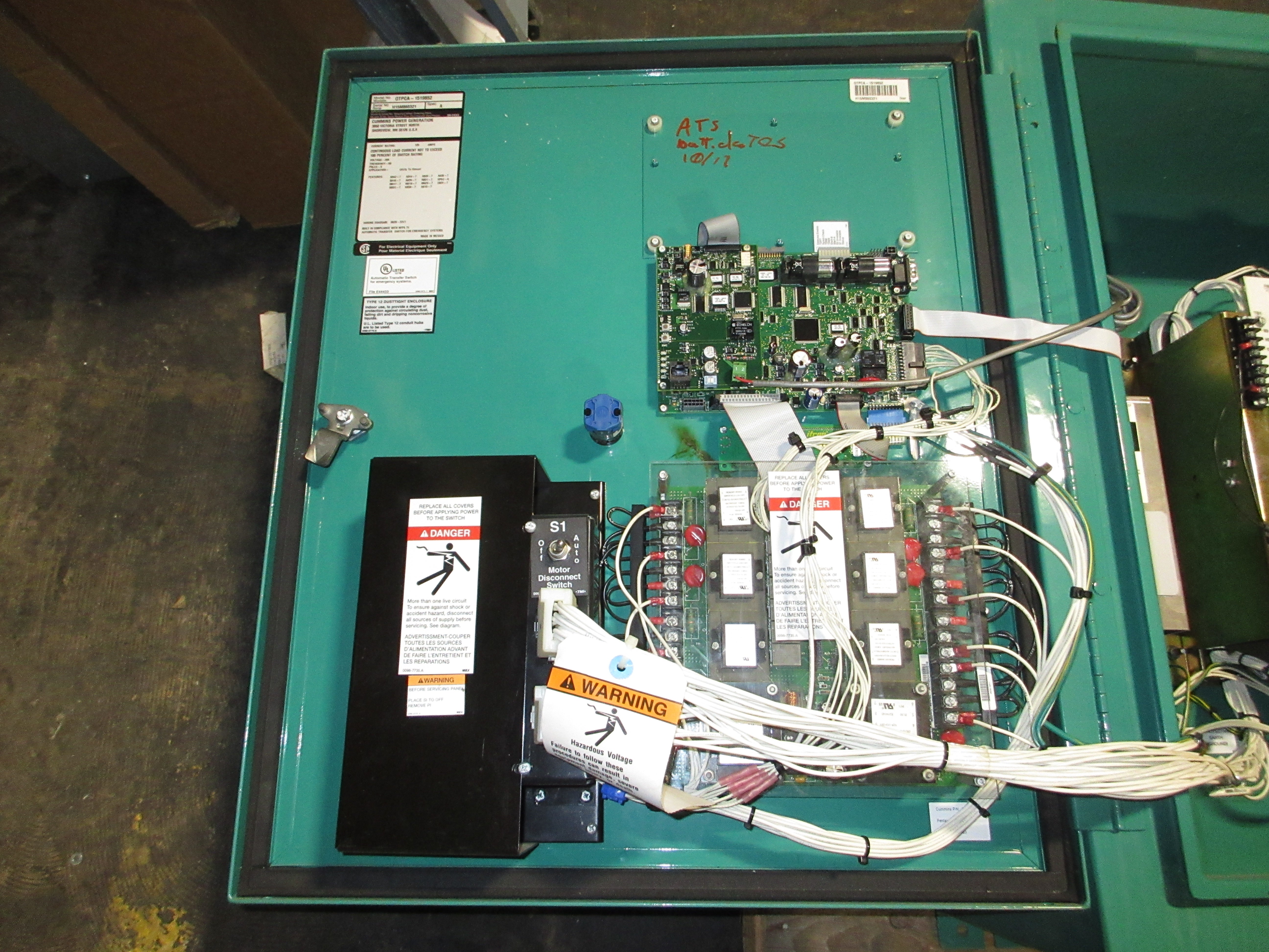 Cummins PowerCommand Automatic Transfer Switch OTPCA-1519852 125A 208V 60Hz 3P