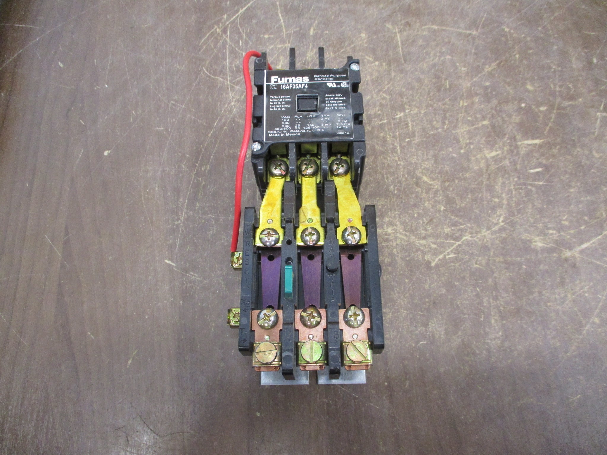 Furnas Definite Purpose Starter 16AF35AF4 120V Coil 25A 3P New Surplus