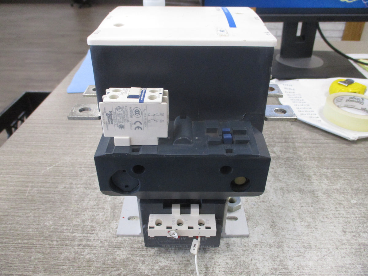 Telemecanique Contactor LC1F265 120-127V Coil 40-400 Hz 285A 600V (1) Aux Contact Block Used