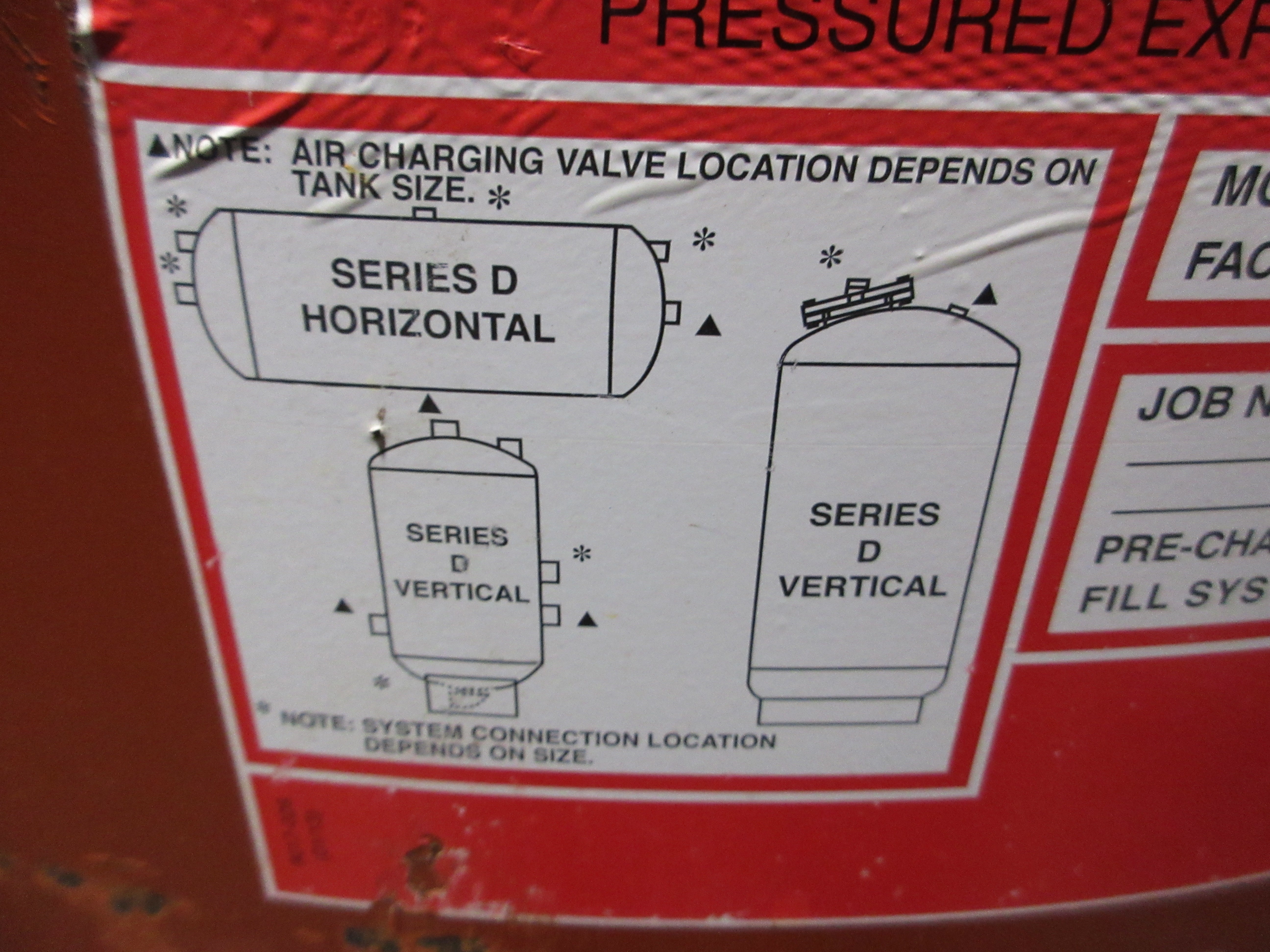 Bell & Gossett Pressurized Expansion Tank D-240 140-Gallon Used