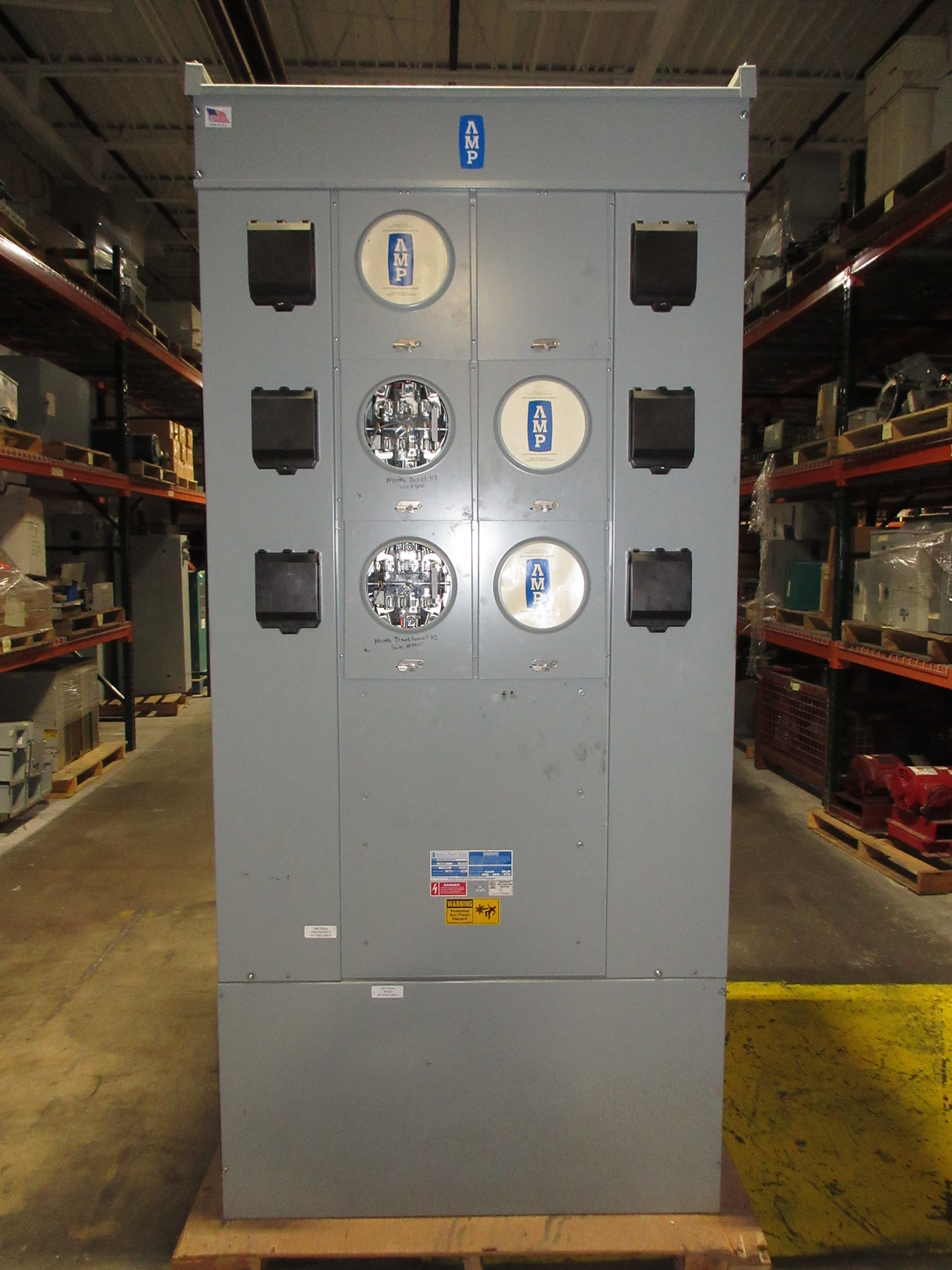 AMP 3R Commercial Meter Stack FMUR/MLO/METER/PO 2000A 480Y/277V 3Ph 4W Used