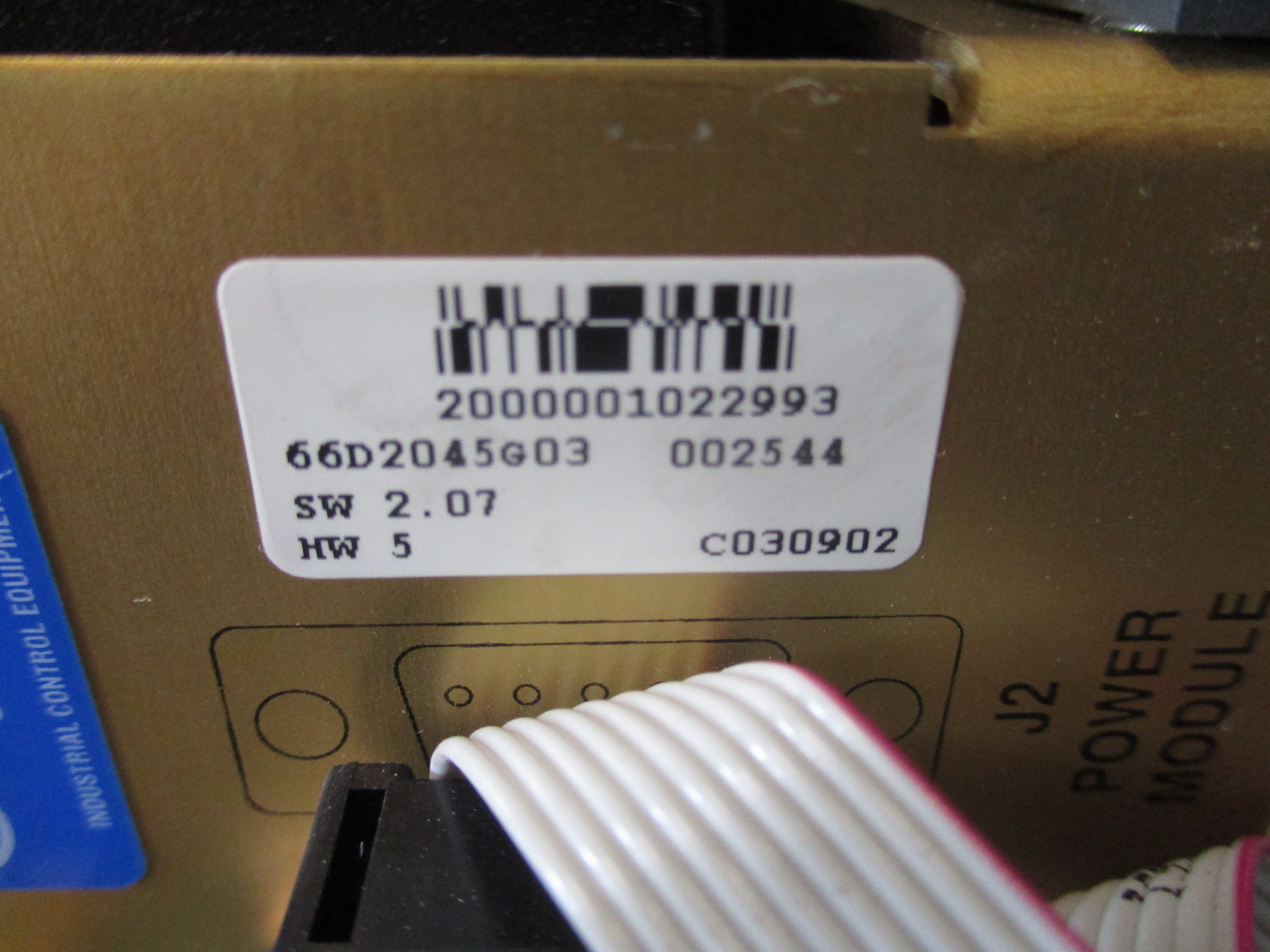 Cutler-Hammer IQA 6600 IQ Analyzer 66D2045G03 IPONI Module 3Ph Power Supply Module Used