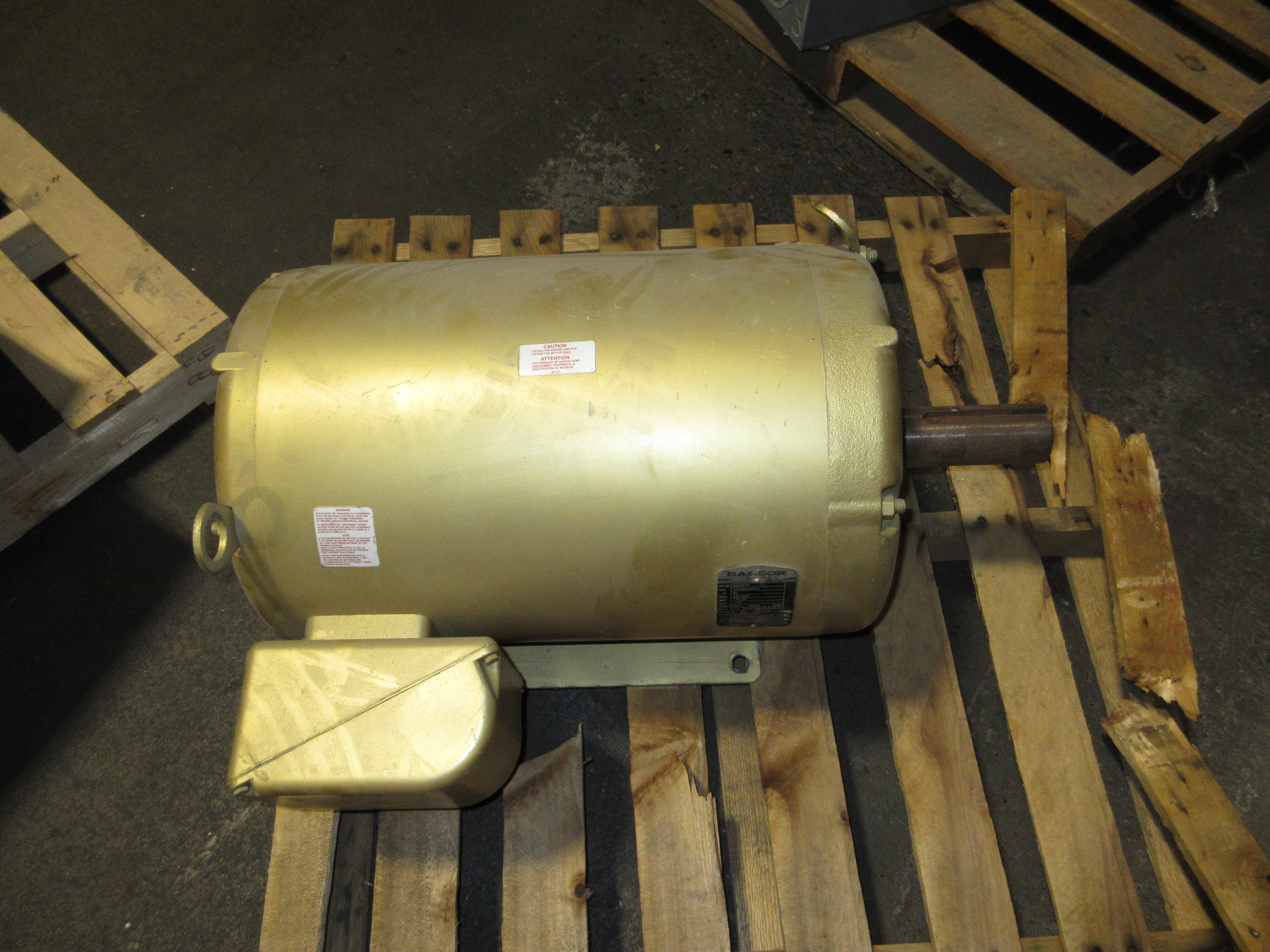 Baldor Motor EM2547T 60HP 1800RPM 230/460V 136/68A 3Ph 60Hz Frame: 364T Used