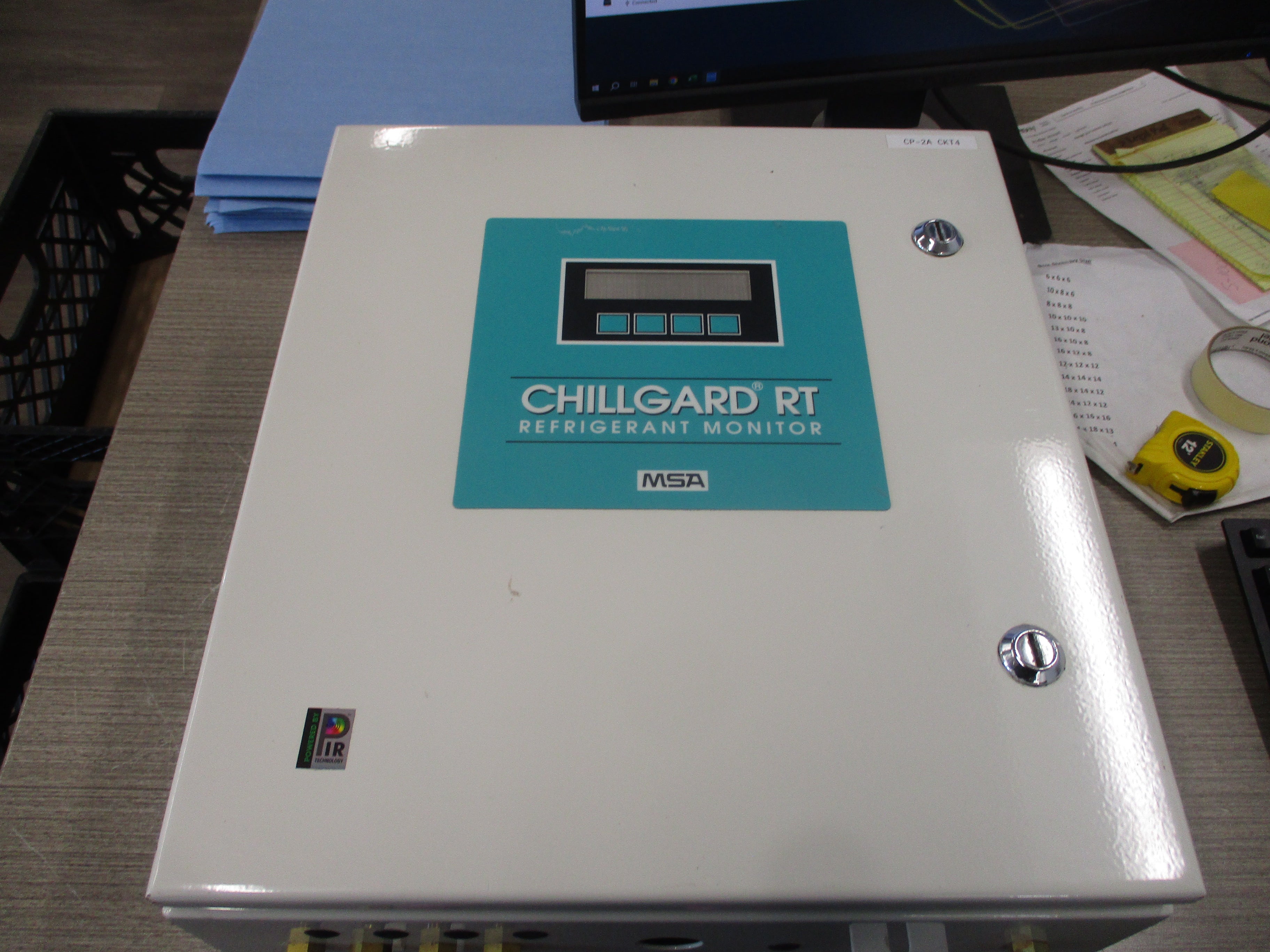 MSA Chillgard RT Refrigerant Monitor A-RT-R-4-1-1-0-F-4-0-D-0-0-A-D-0-0-0-0 110-250V 50/60Hz 1Ph Used