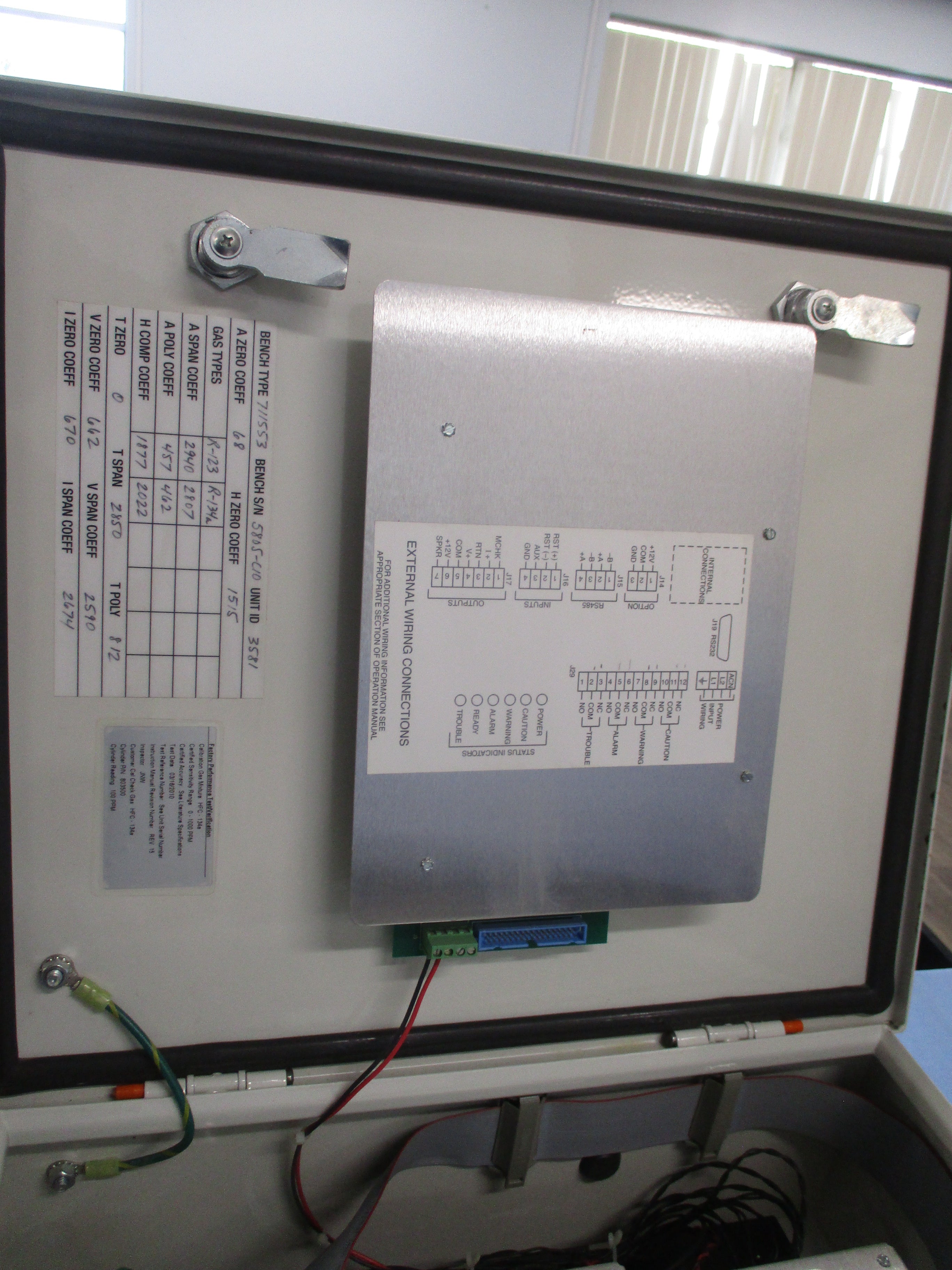 MSA Chillgard RT Refrigerant Monitor A-RT-R-4-1-1-0-F-4-0-D-0-0-A-D-0-0-0-0 110-250V 50/60Hz 1Ph Used