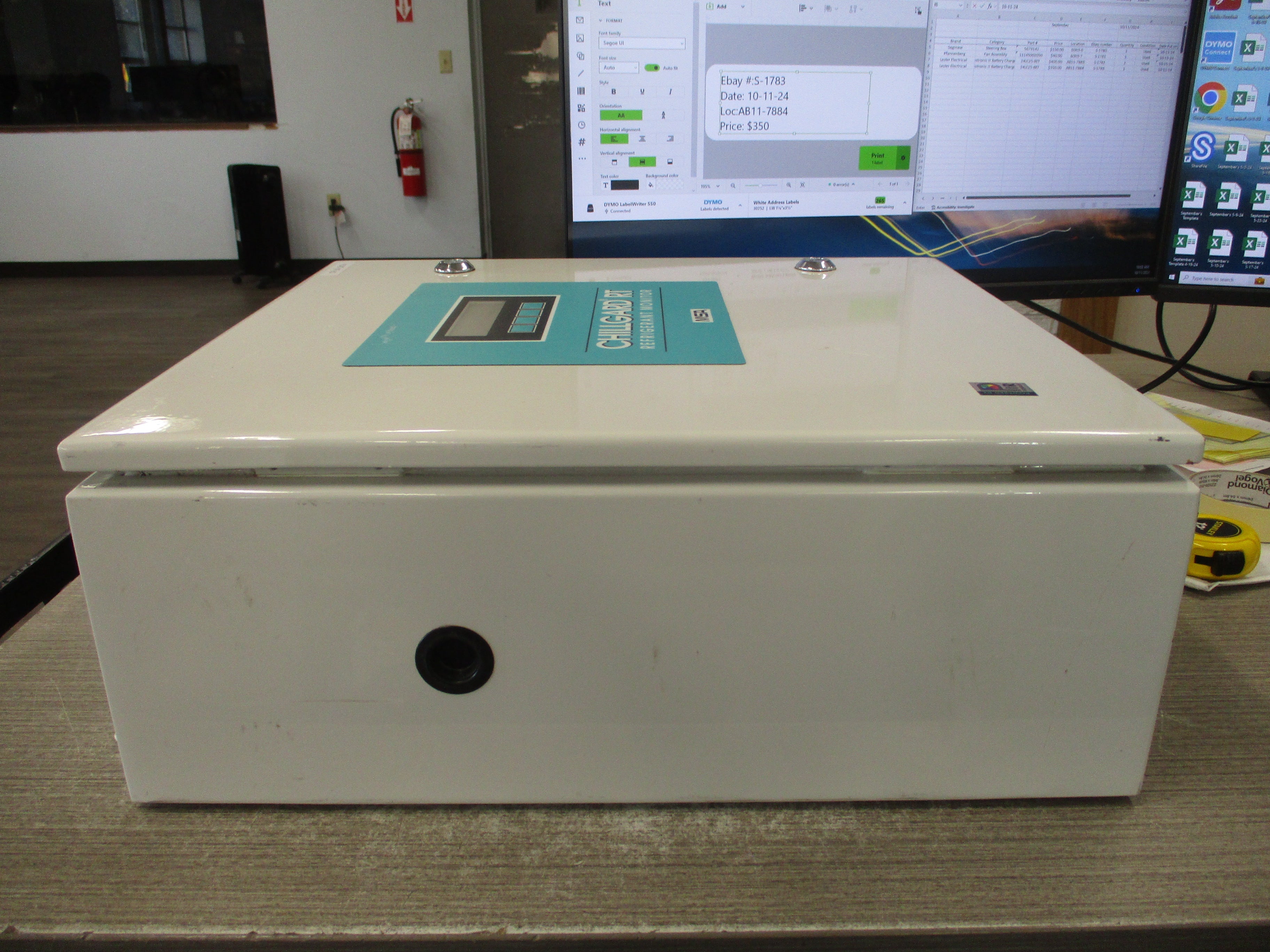 MSA Chillgard RT Refrigerant Monitor A-RT-R-4-1-1-0-F-4-0-D-0-0-A-D-0-0-0-0 110-250V 50/60Hz 1Ph Used