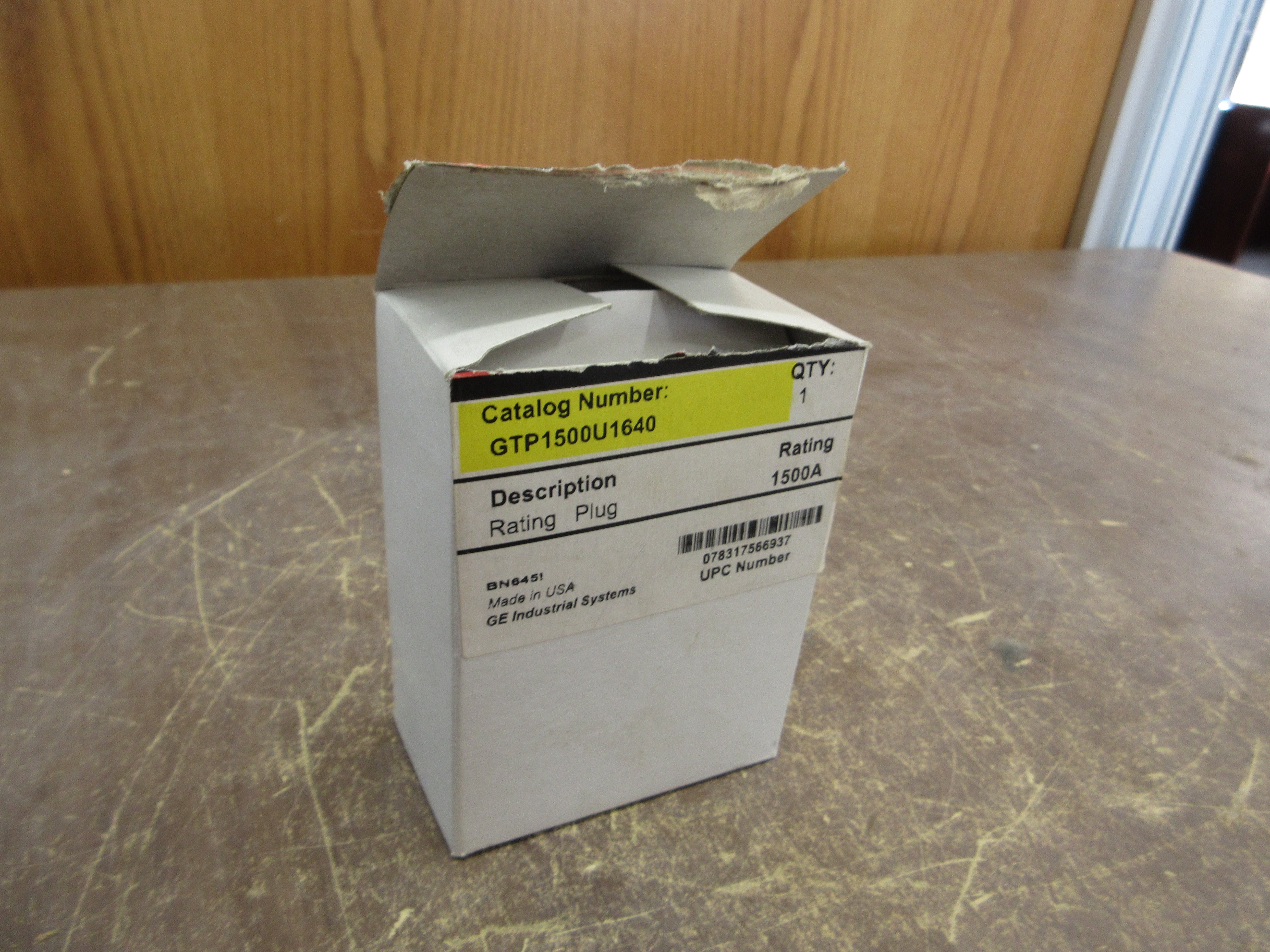 GE Rating Plug GTP1500U1640 1500A New Surplus