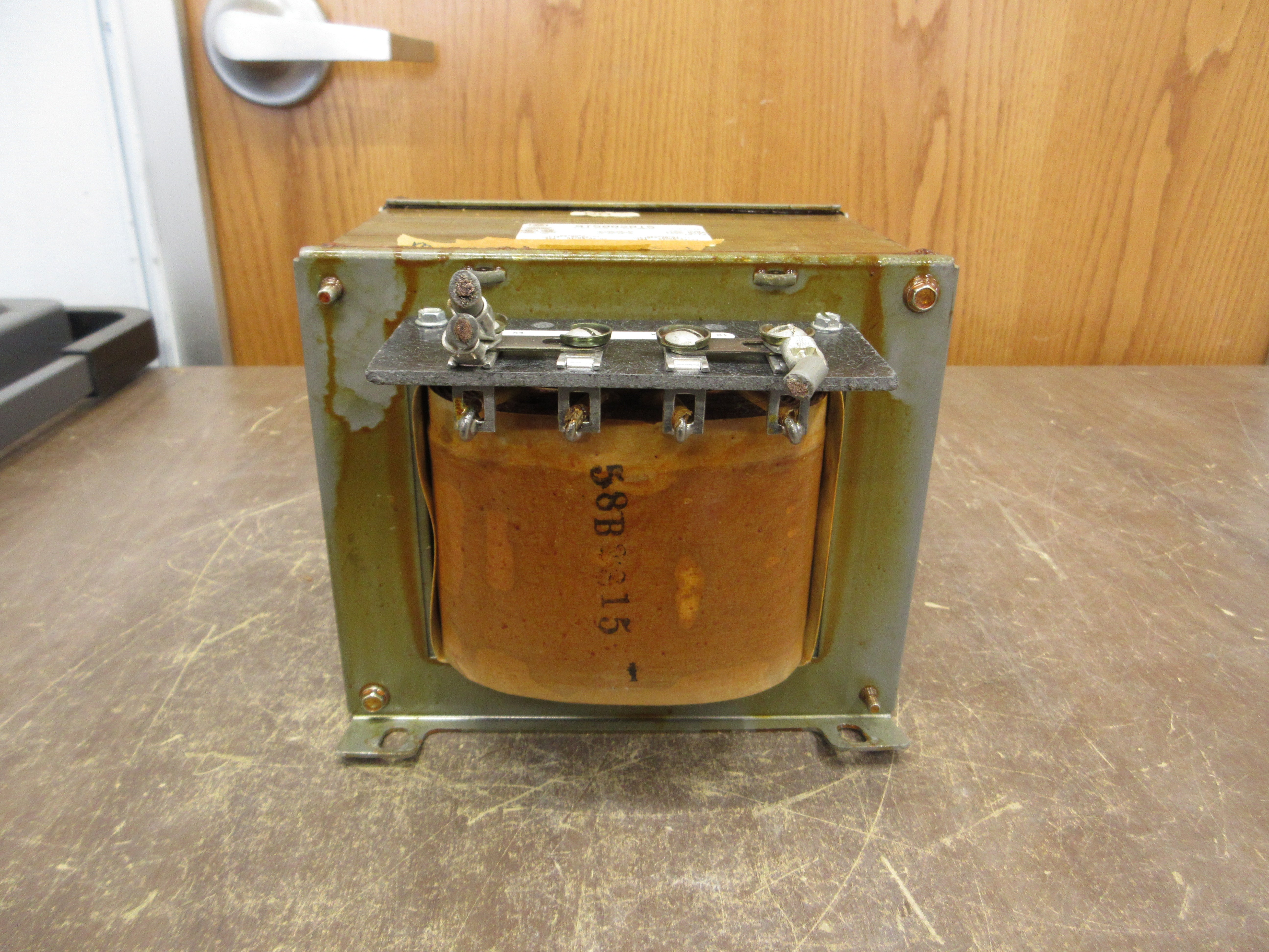 GE Control Transformer 9T58B2815 3kVA Pri: 240/480V Sec: 120/240V 1Ph 60Hz Used