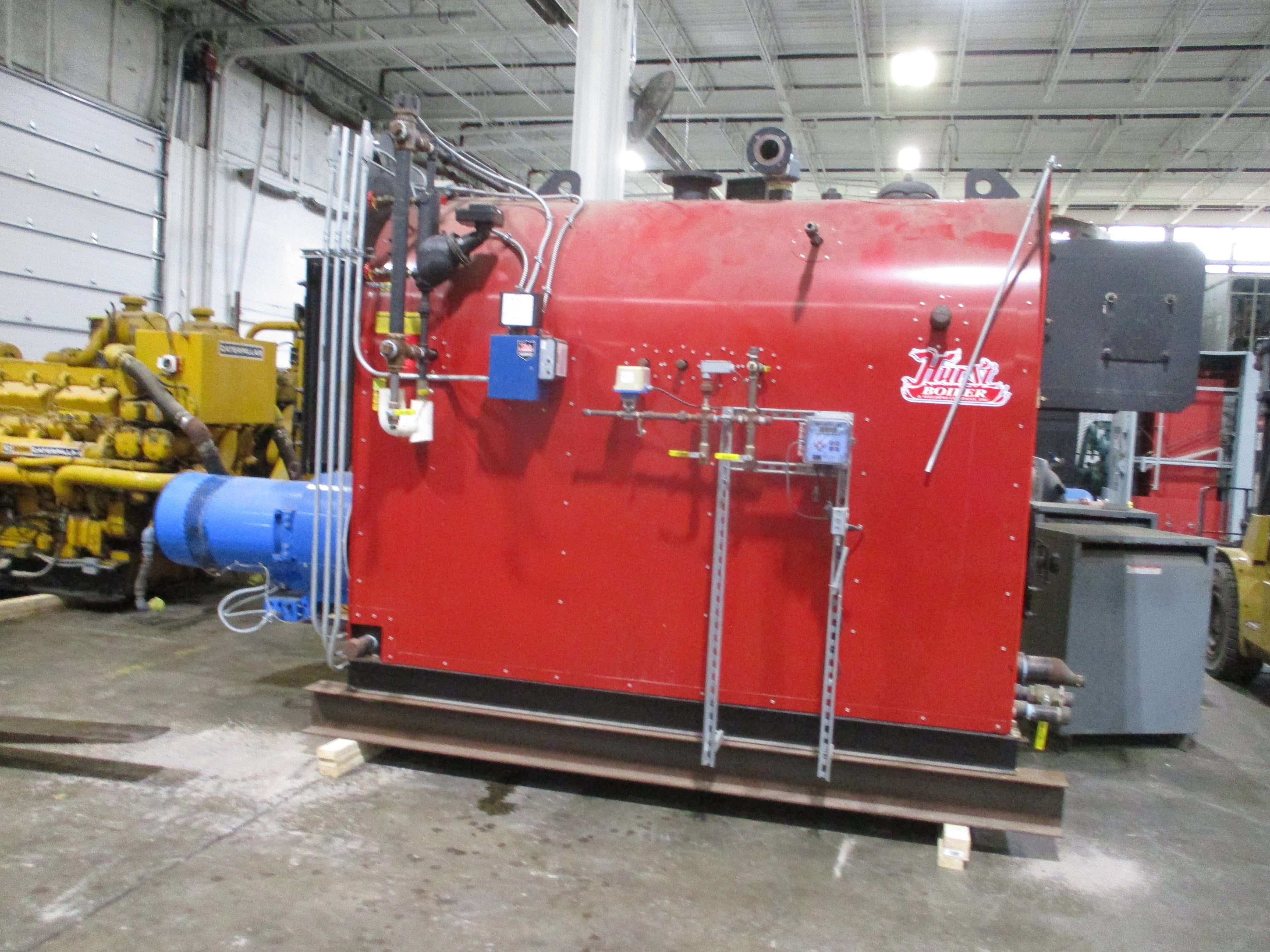 Hurst Firebox Low Pressure Steam Boiler S 45-152 152HP 15PSI 5244 Steam lb/HR 62